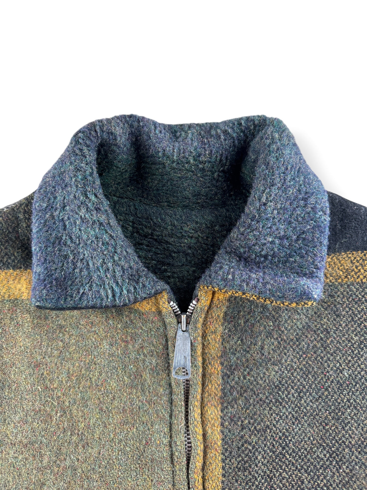 Collar on Vintage 60s/70s Fleece Lined Wool Jacket SZ L