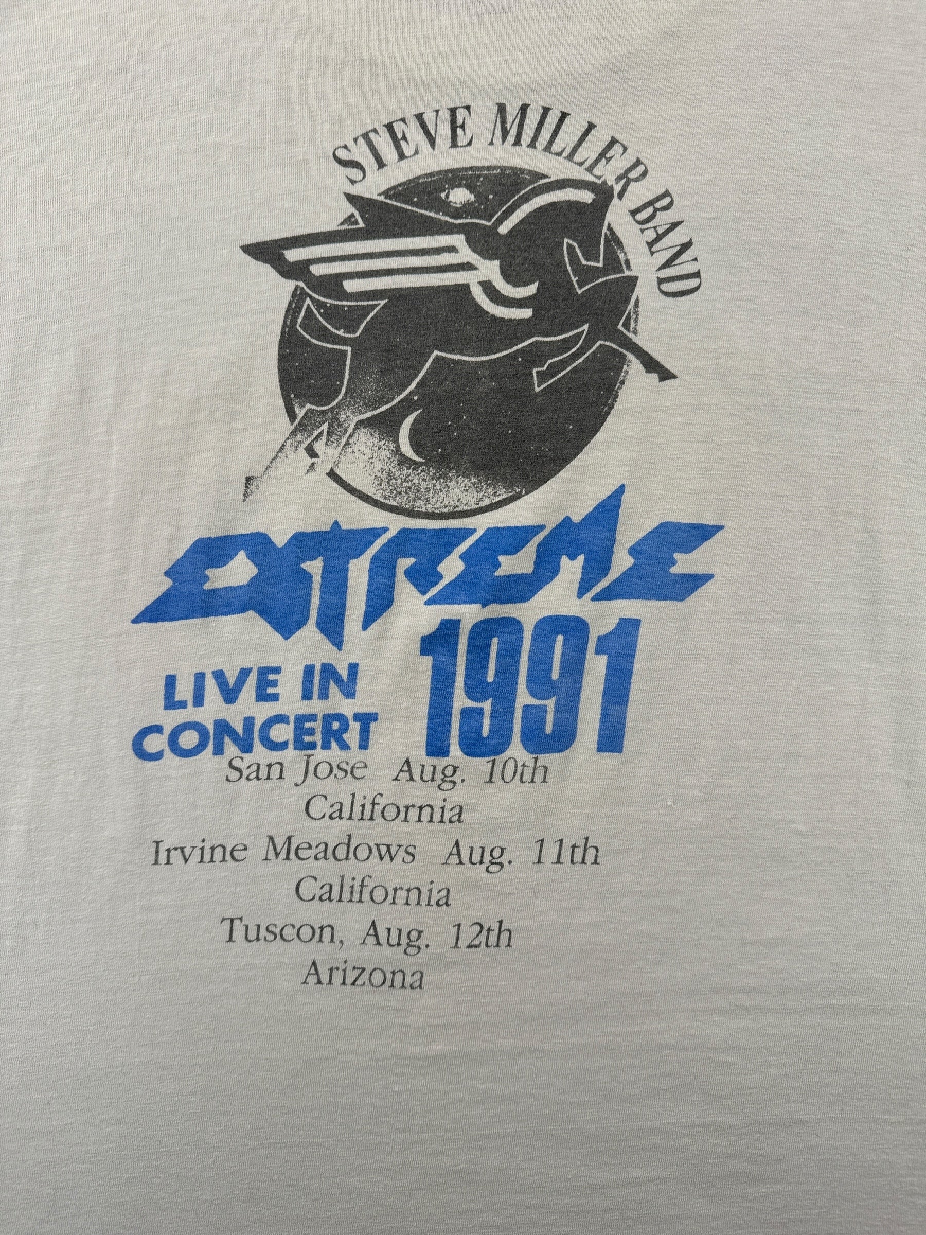 Back Graphic of Vintage 1991 ZZ Top Tour Tee SZ XL