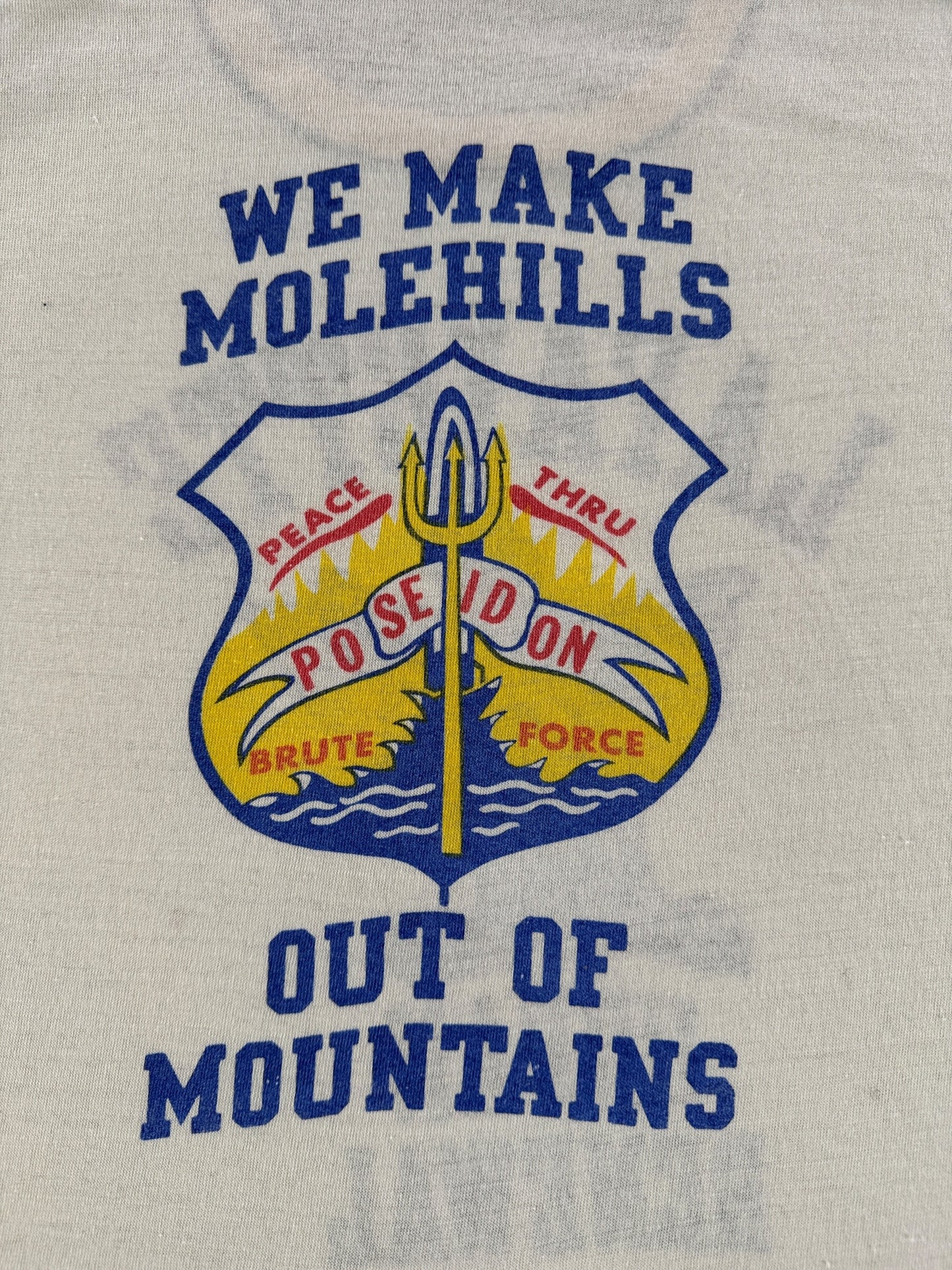 Back Graphic of Vintage 80s Urban Renewal Military Tee SZ M