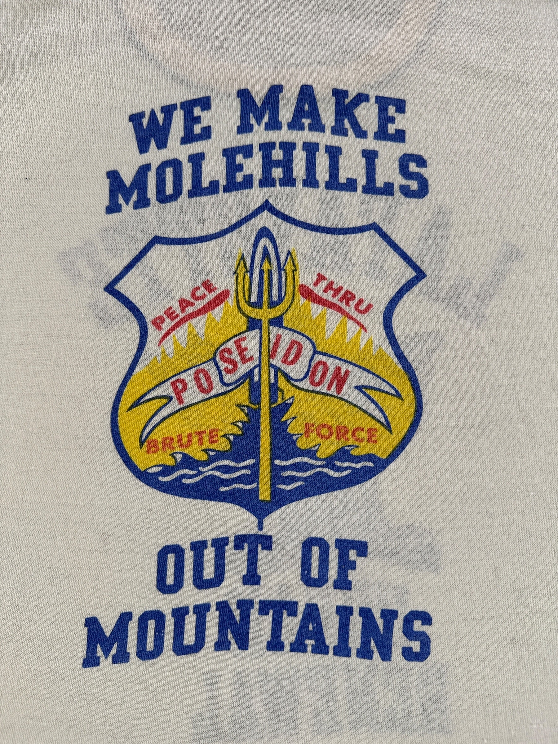 Back Graphic of Vintage 80s Urban Renewal Military Tee SZ M