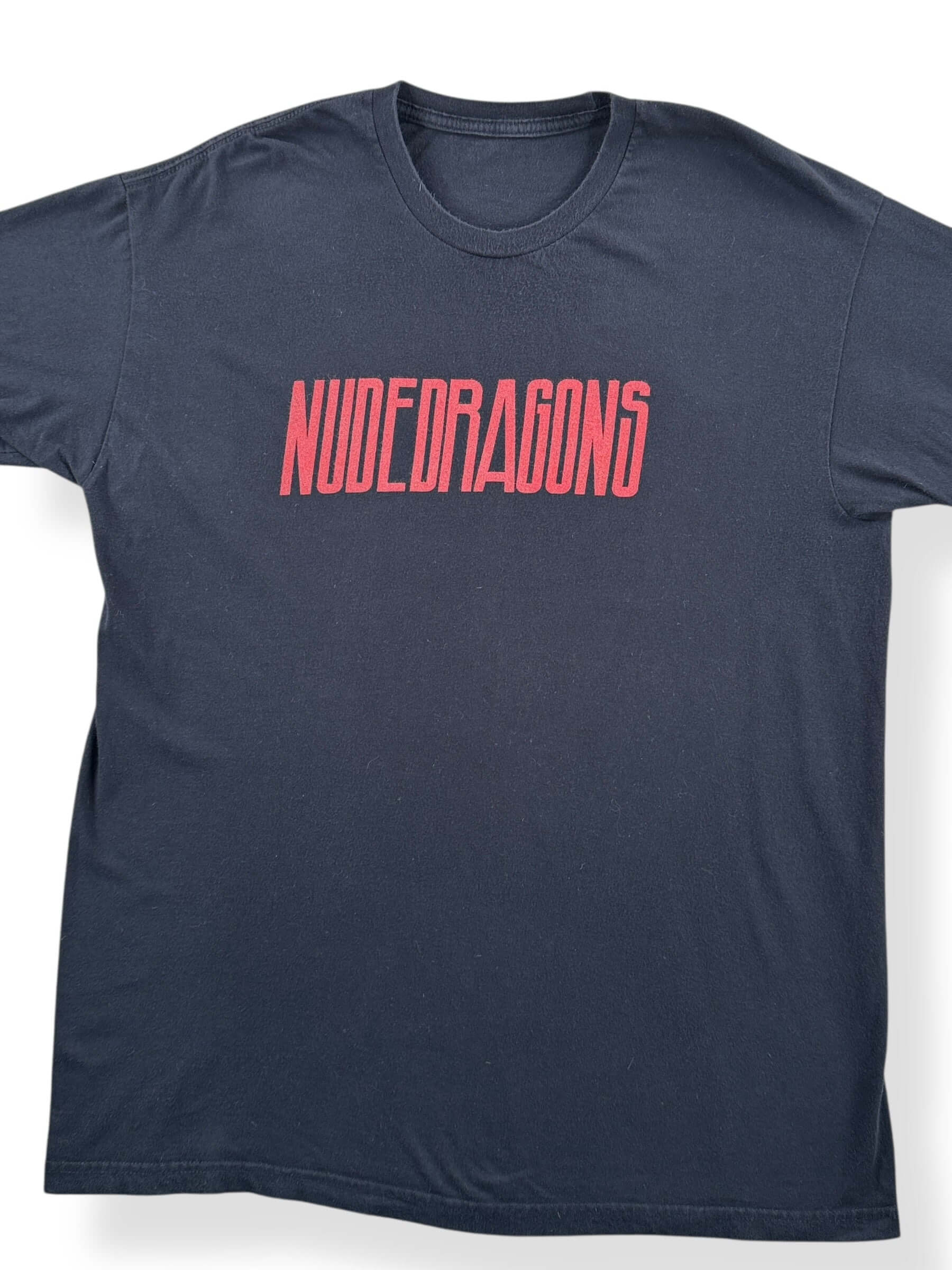 Front Close Up of 2010 Soundgarden "Nudedragons" Tee SZ L