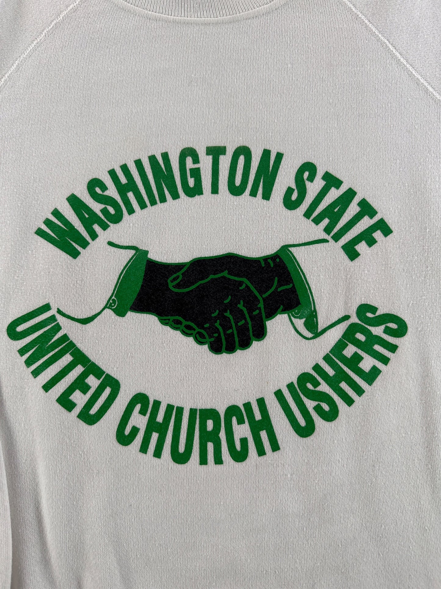 Graphic of Vintage 80s Washington Church Ushers Sweatshirt SZ L (Fits M)