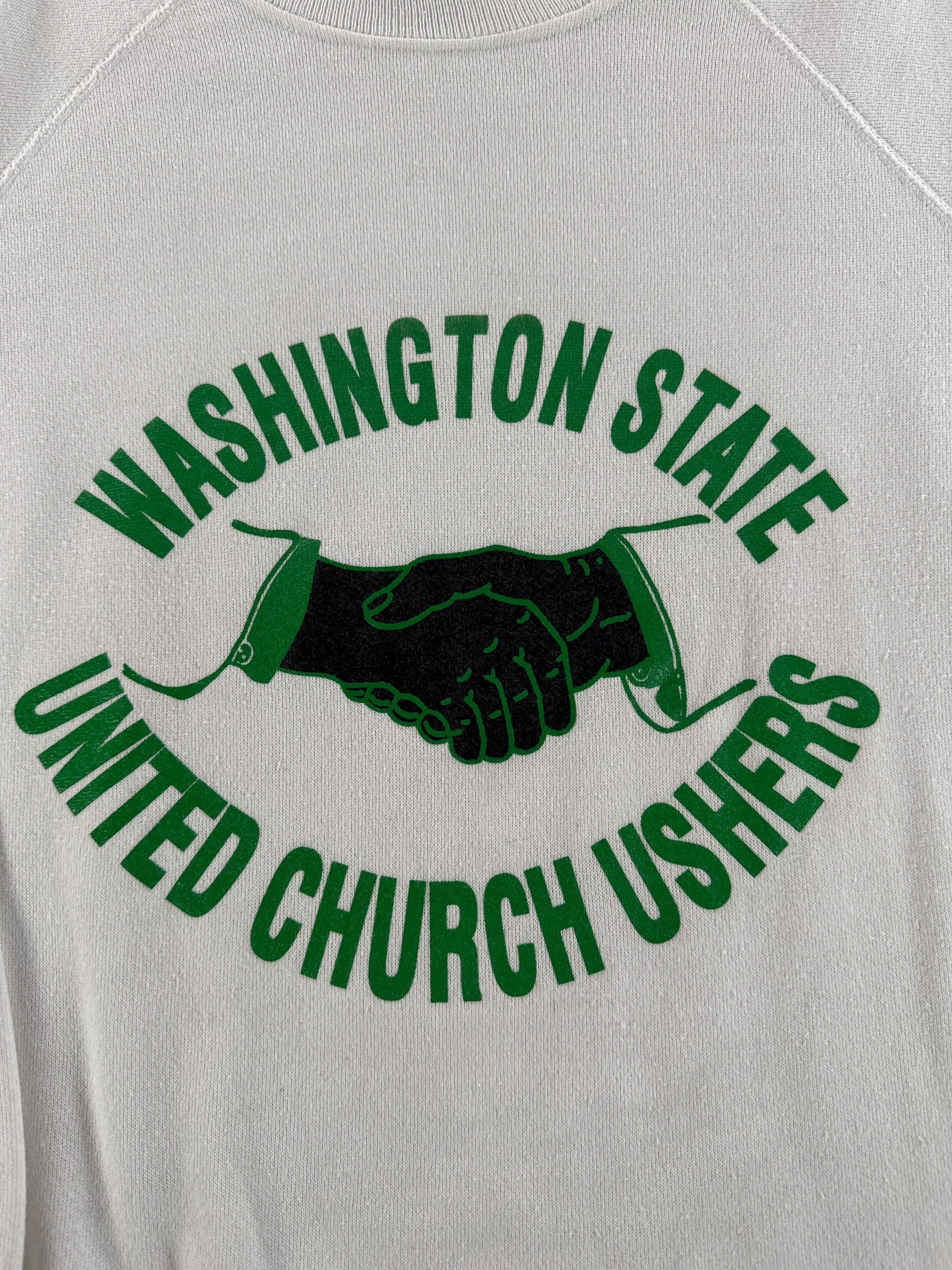 Graphic of Vintage 80s Washington Church Ushers Sweatshirt SZ L (Fits M)
