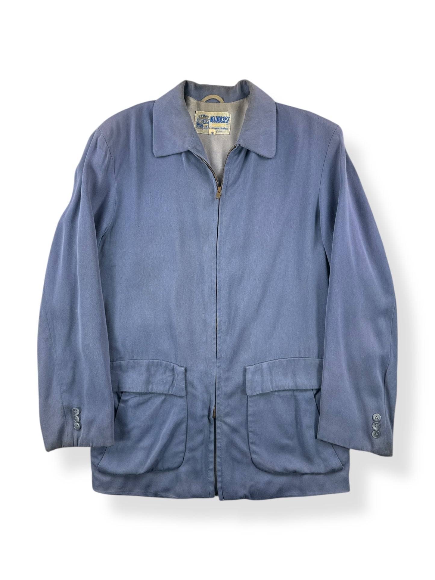 Front of Vintage Weathercrest Gabardine Jacket SZ 38