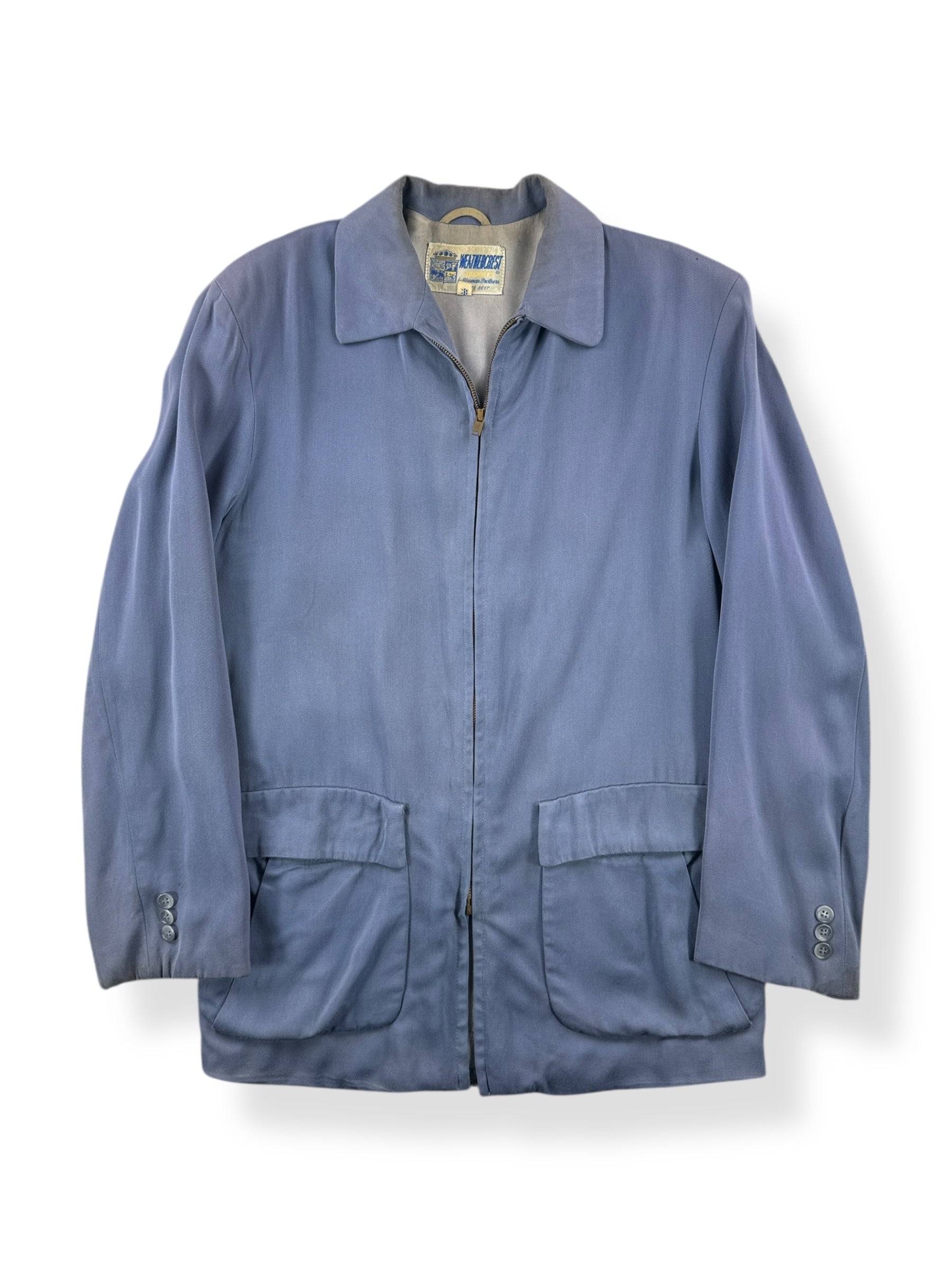 Front of Vintage Weathercrest Gabardine Jacket SZ 38