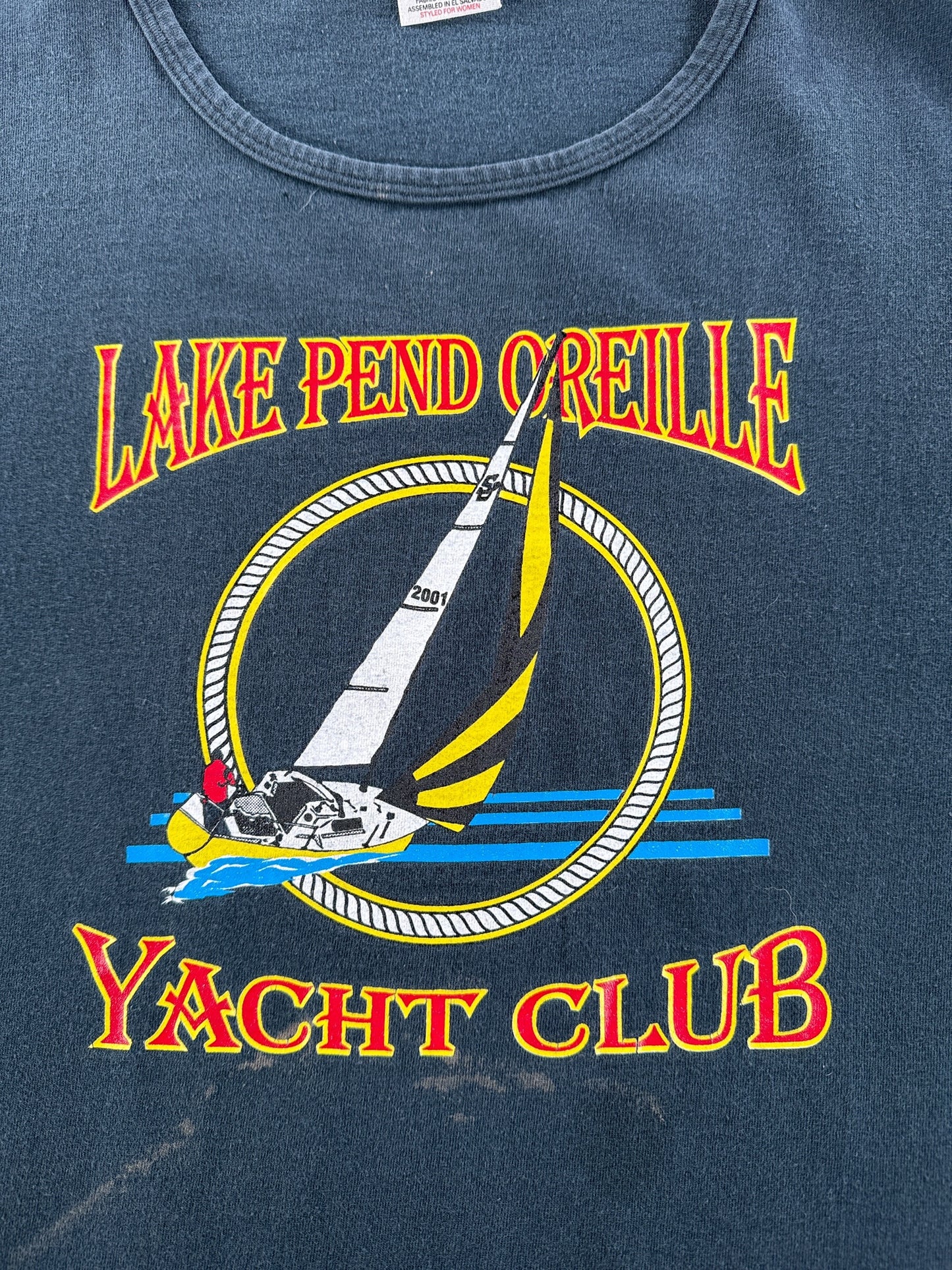 Graphic of Vintage Lake Pend Oreille Yacht Club Tee SZ L