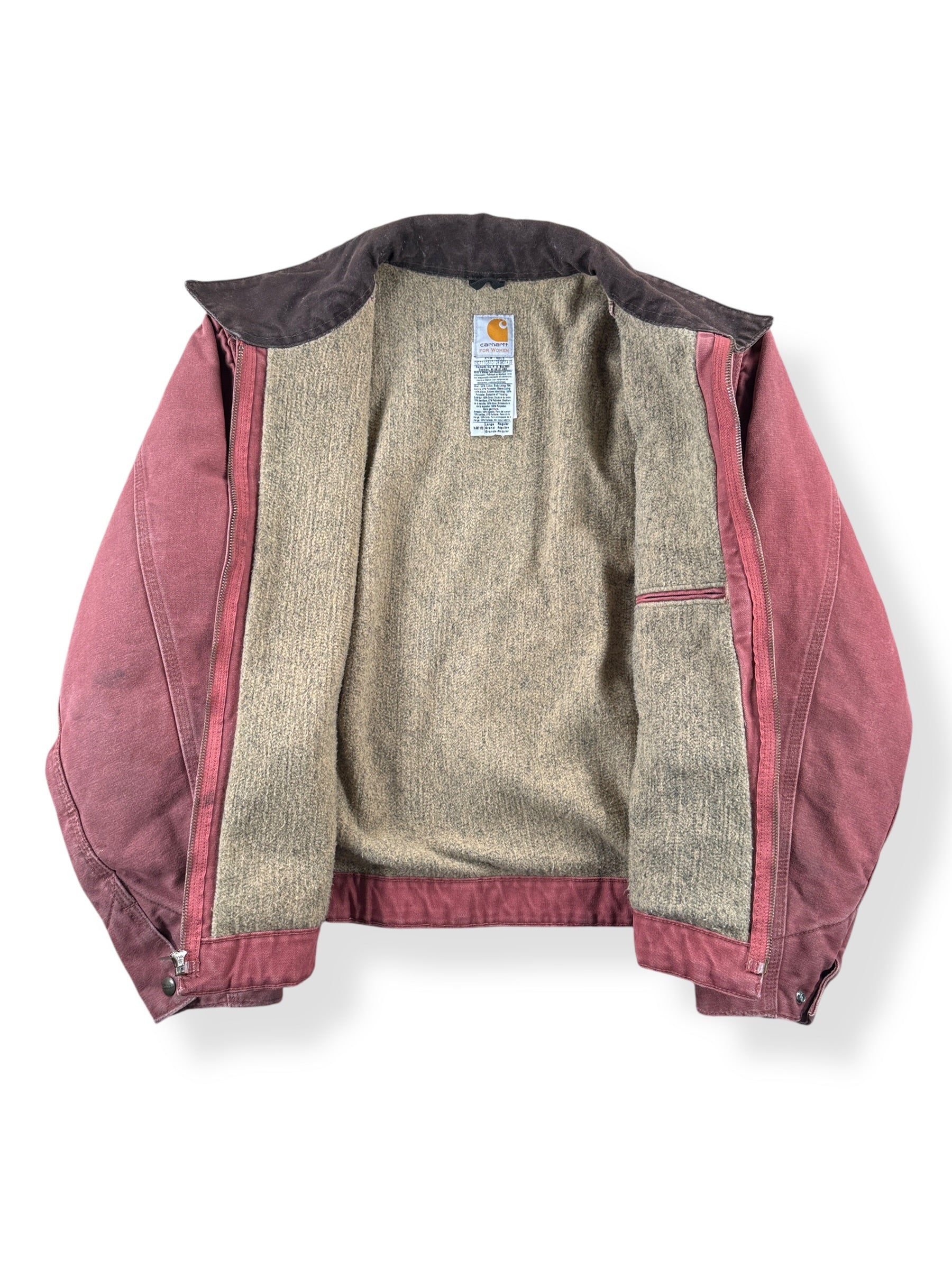 Inside of Carhartt Women's Detroit Jacket SZ L