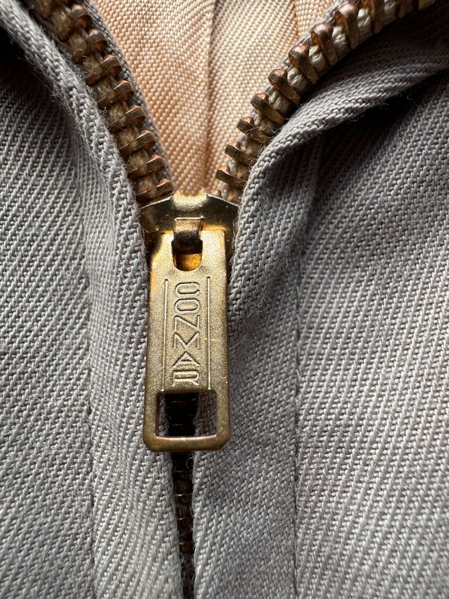 Zipper on Vintage Levi's Short Horn Gabardine Jacket SZ L