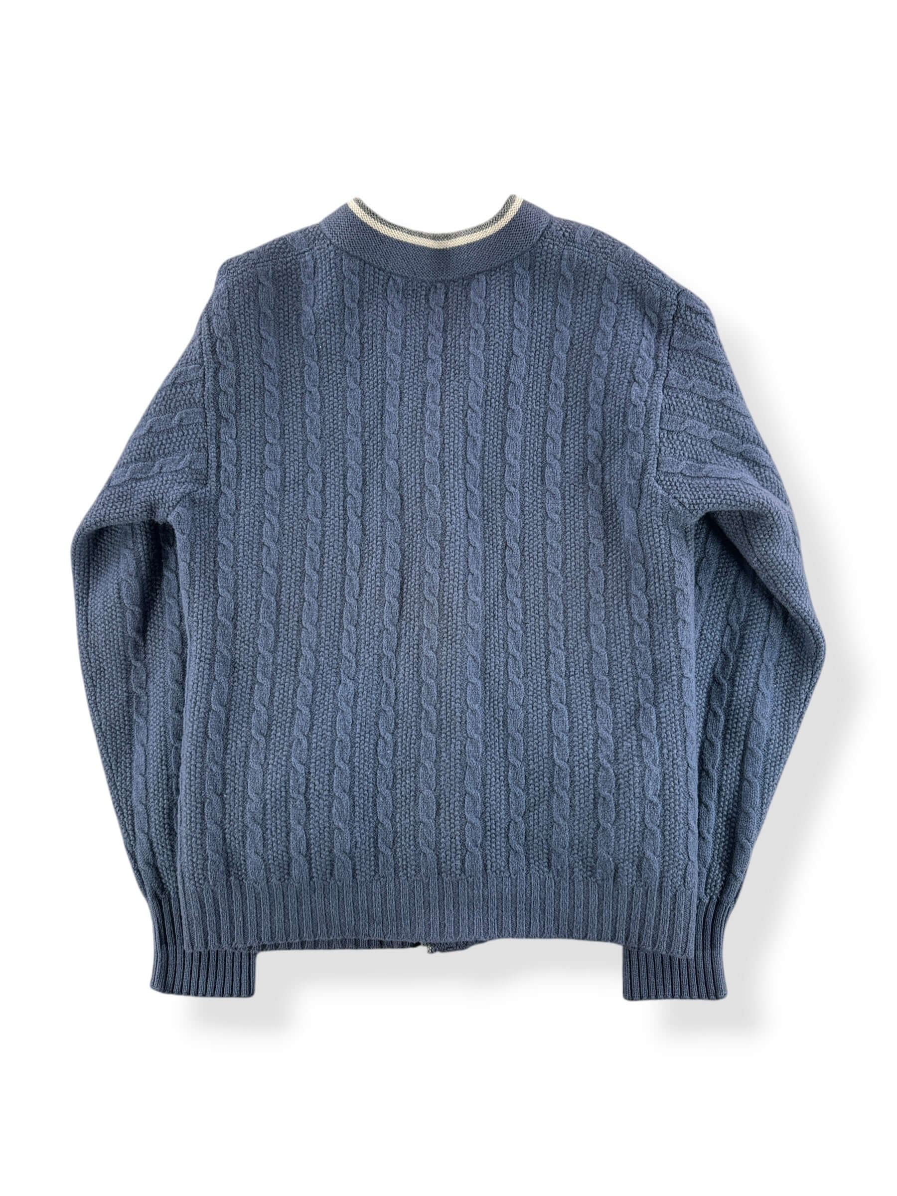 Back of Vintage William Coffey Wool Cardigan SZ S