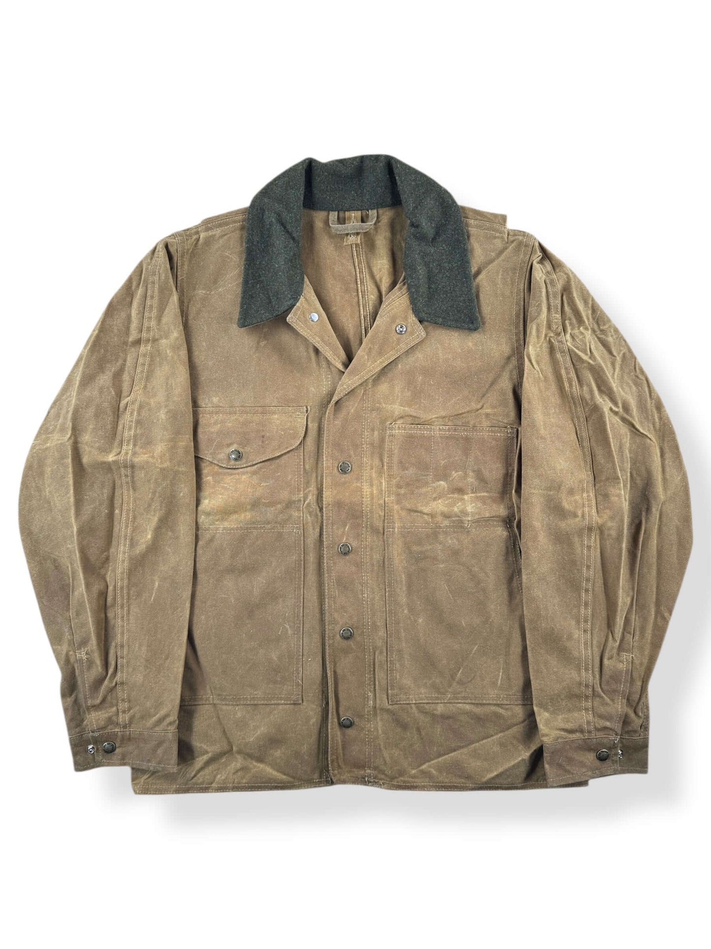 Front of Filson Tin Cloth Jacket SZ M XLong