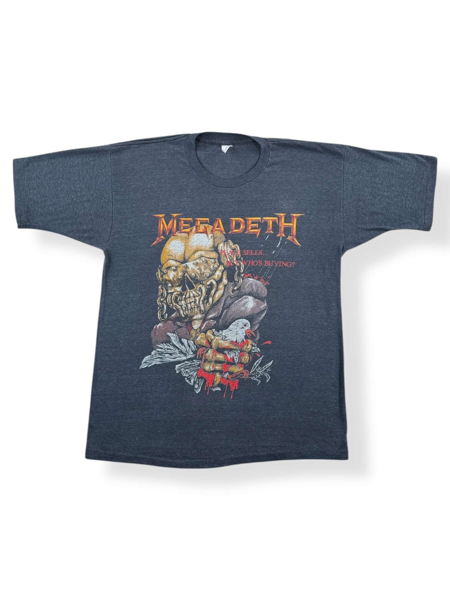 Front of Vintage 80s Megadeath Peace Sells Tee SZ M