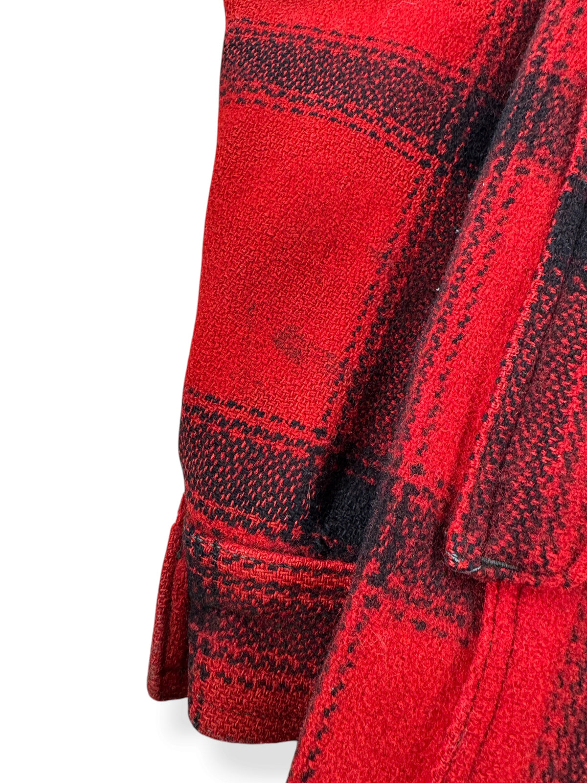 Ware o sleeve of Vintage 40s/50s Filson 75% Red Hunter Jacket SZ 38