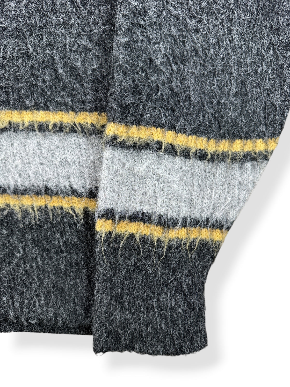Cuff and sleeve detail on Vintage Sportswear By Revere Grey Sweater SZ L