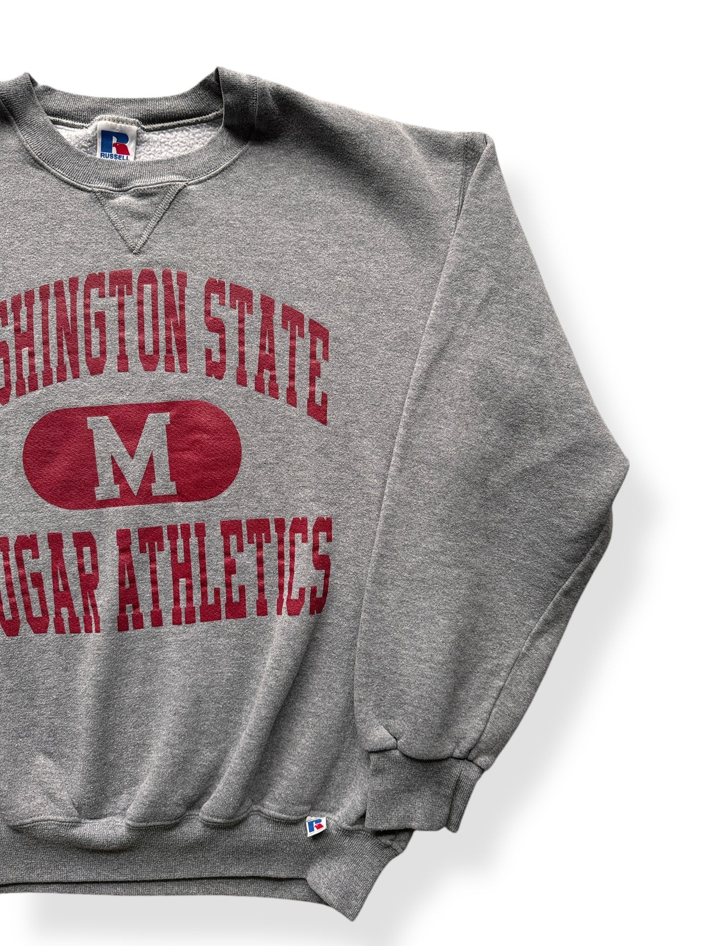 Front Left of Vintage WSU Cougars Crewneck SZ M