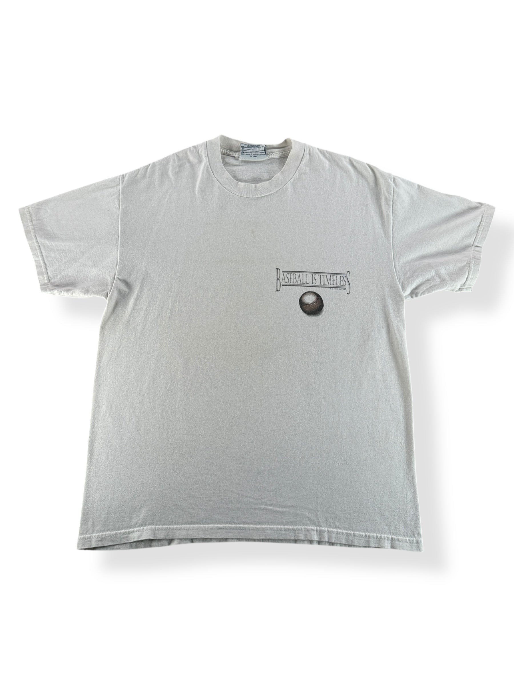 Front of Vintage Baseball is Timeless Tee SZ L