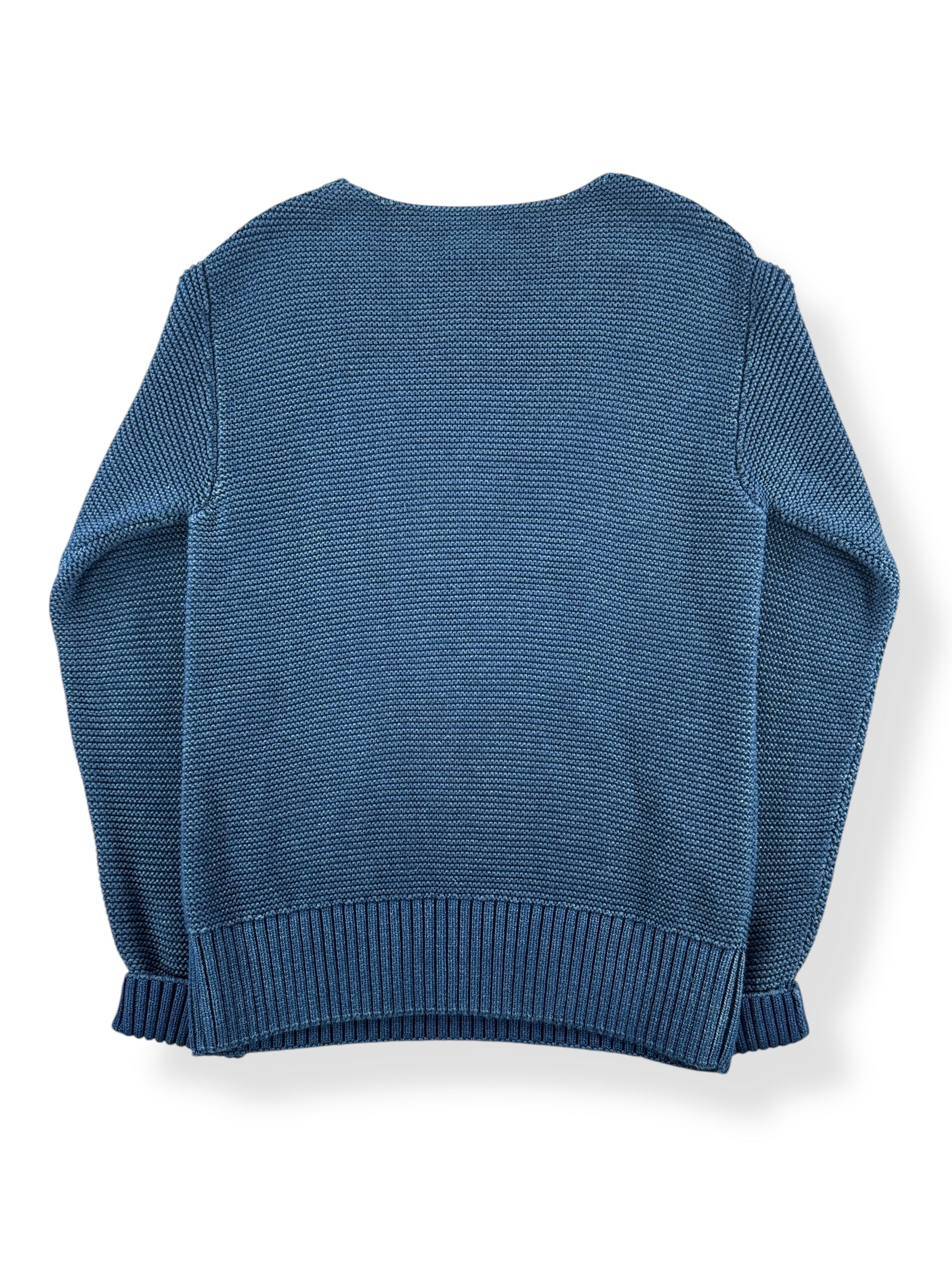 Back of Filson Women's Blue Lake Quinault Sweater SZ L