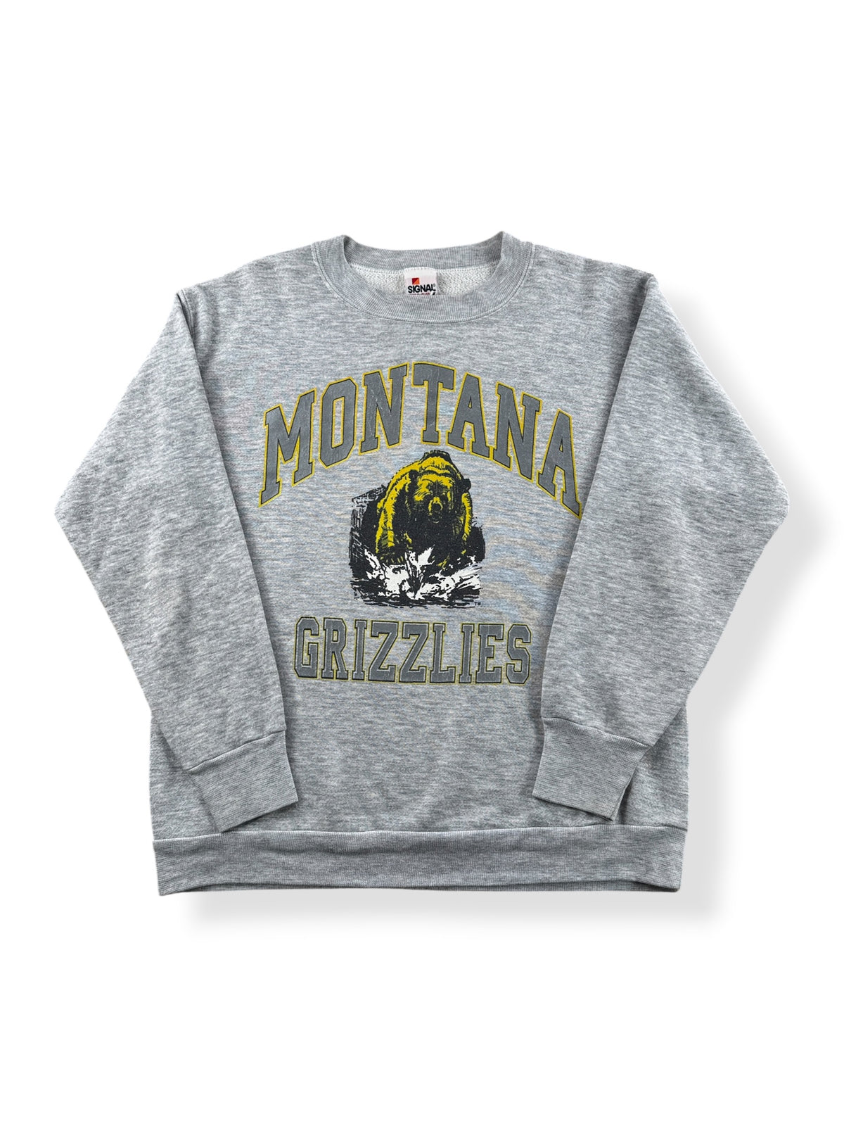 Front of Vintage Montana Grizzlies Crewneck SZ L (Fits M)