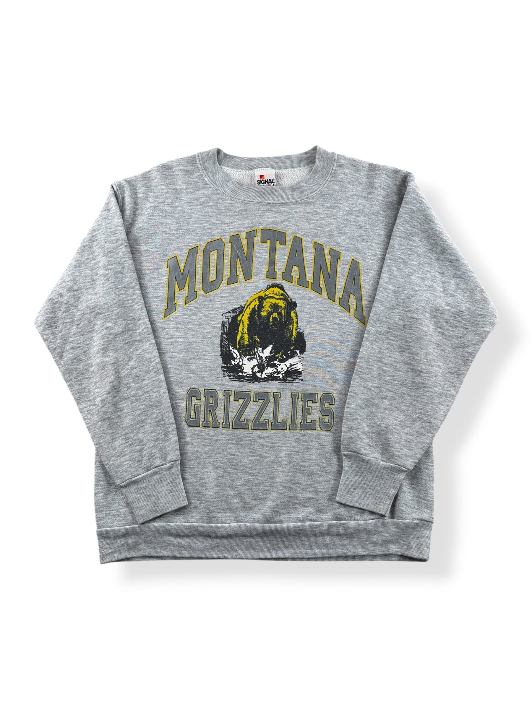 Front of Vintage Montana Grizzlies Crewneck SZ L (Fits M)