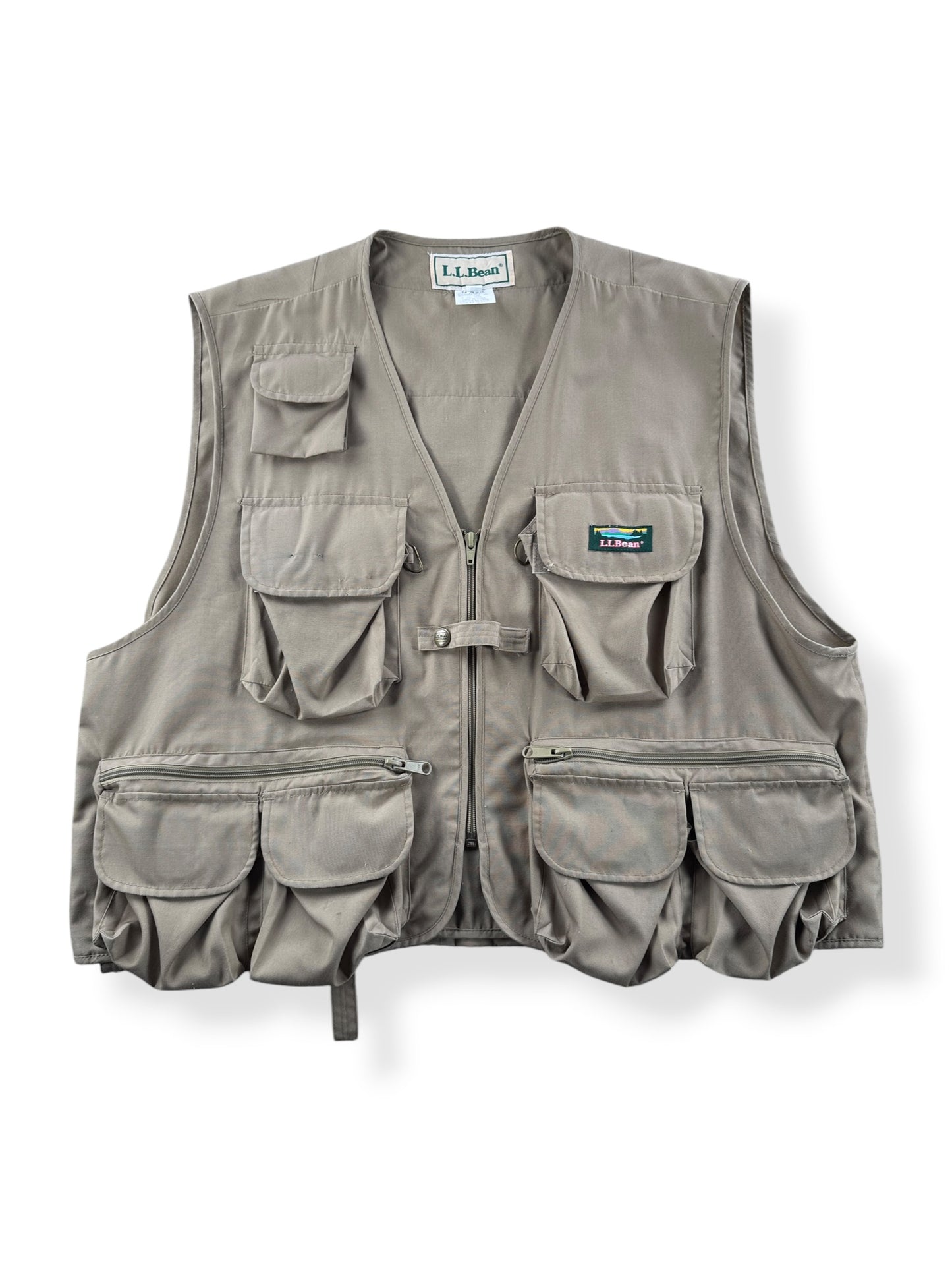 Front of Vintage L.L. Bean Fishing Vest SZ XL (Fits L)