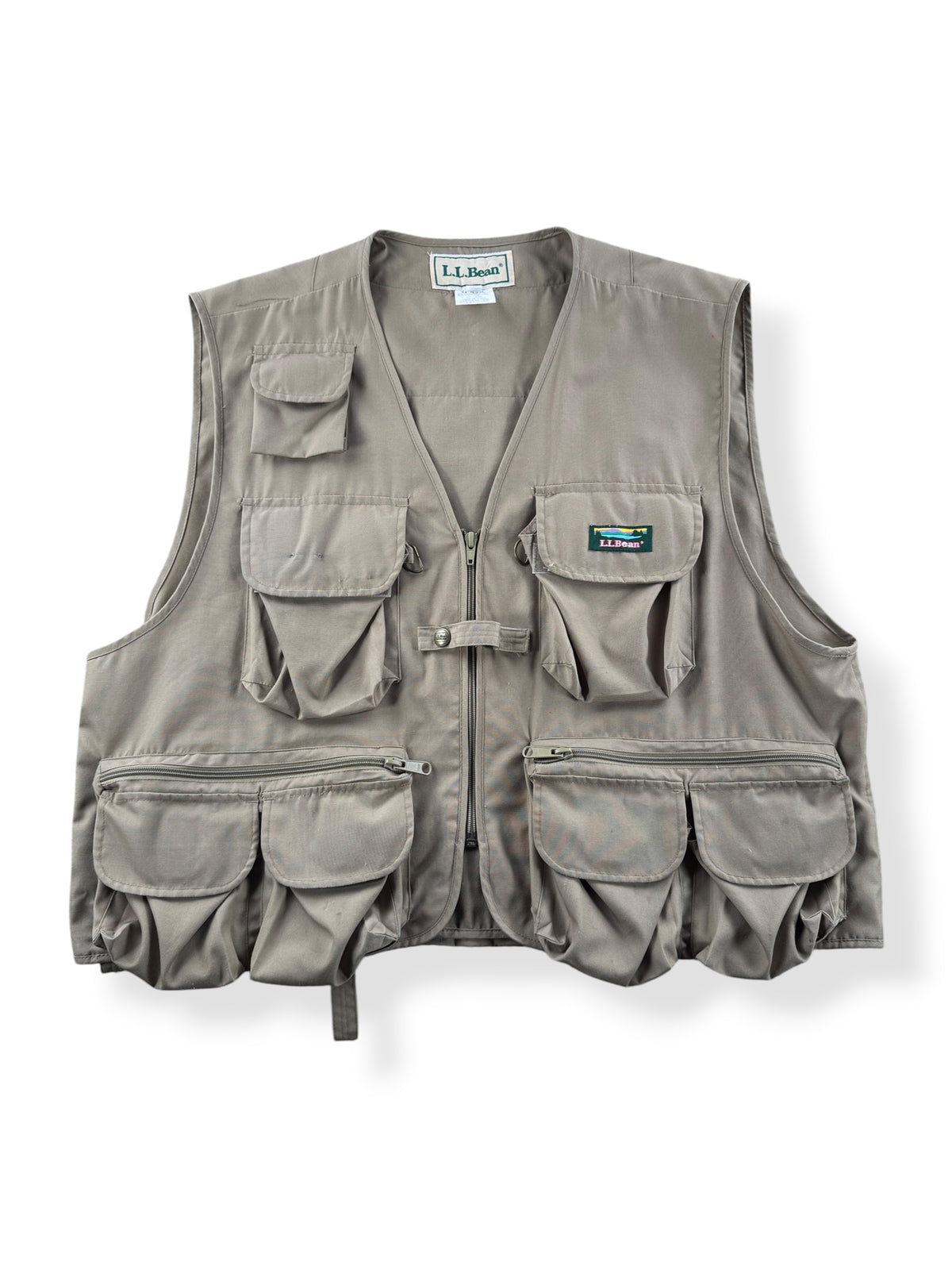 Front of Vintage L.L. Bean Fishing Vest SZ XL (Fits L)