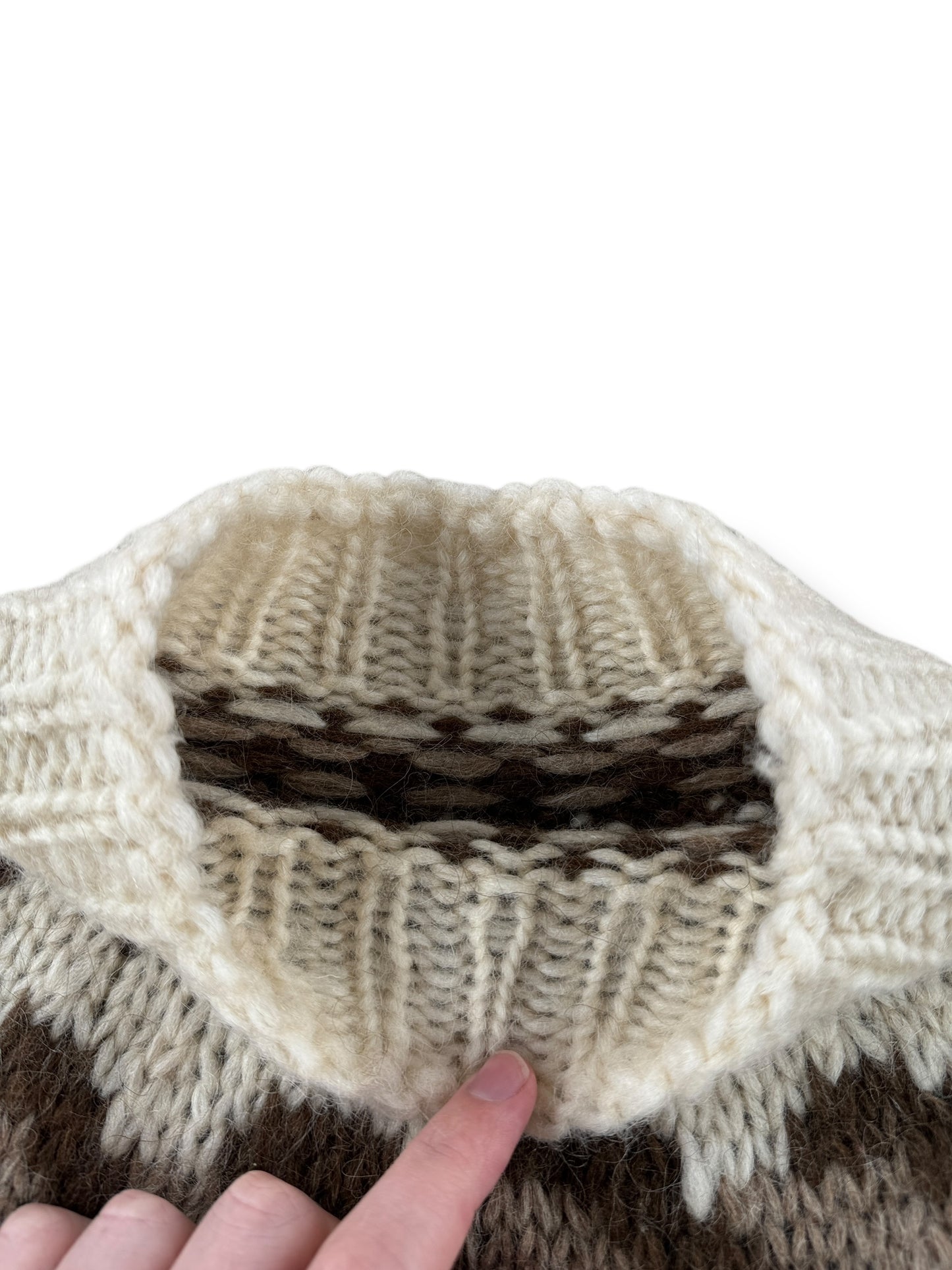 Neck on Vintage Nordic Knit Sweater SZ XS