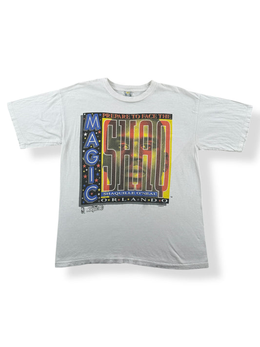 Front of Vintage Orlando Magic Shaq Shirt SZ L