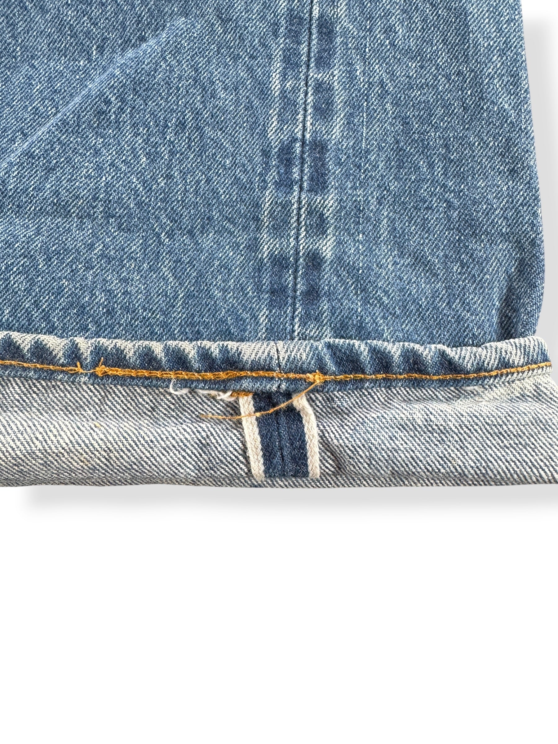 Redline on Vintage Double Stitch 80s Levis 501 Redline Jeans W38