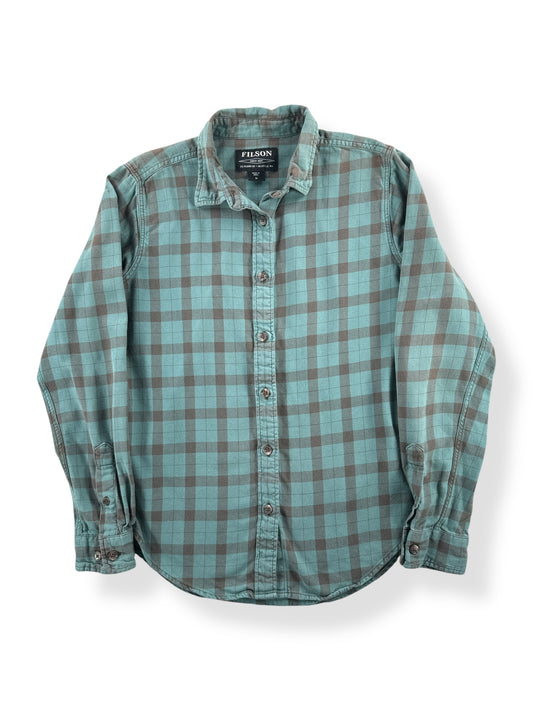 Front of Women's Filson Light Weight Alaskan Guide Shirt SZ M