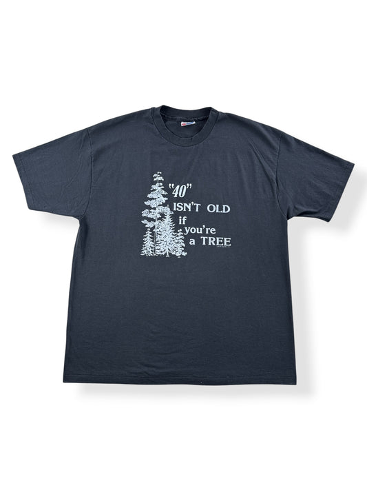 Front of Vintage 40 Isn't Old for a Tree Tee SZ XL