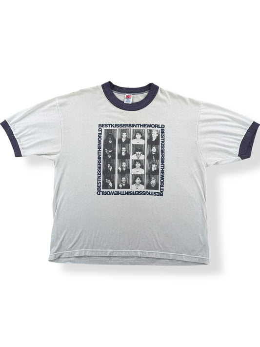 Front of Vintage Seattle via Phoenix Best Kissers in the World Ringer Tee SZ XL