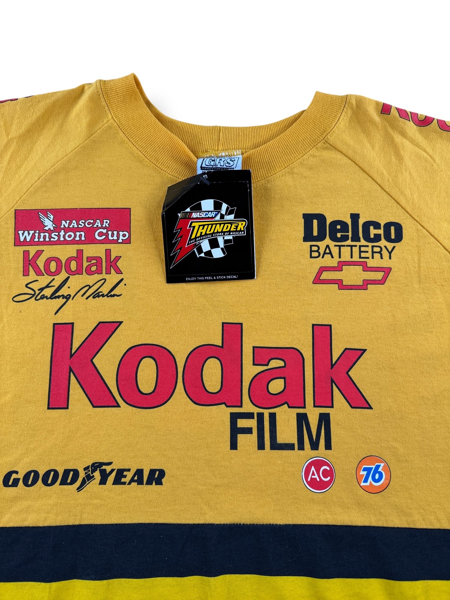 NOS Tag on Vintage NOS Kodak Film Racing Tee SZ L (Fits XL)