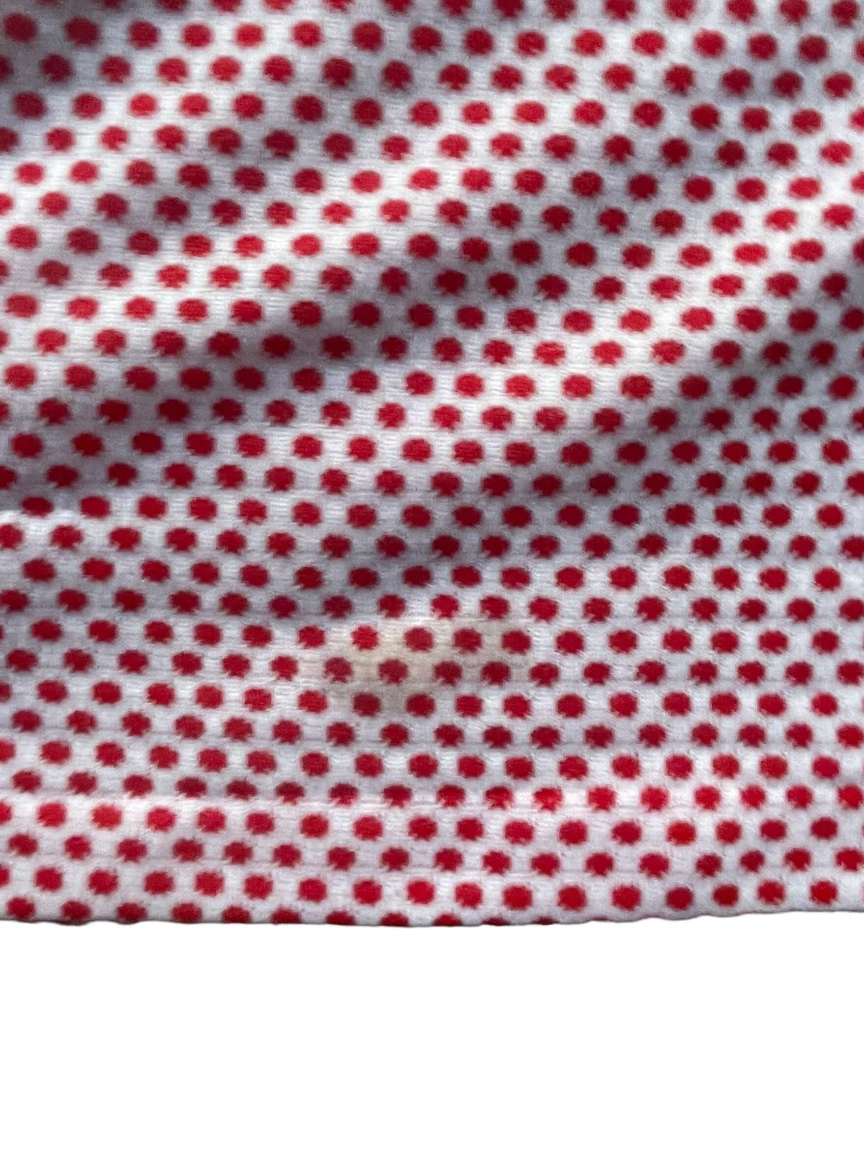 Stain 1970s Red Polka Dot Top XS