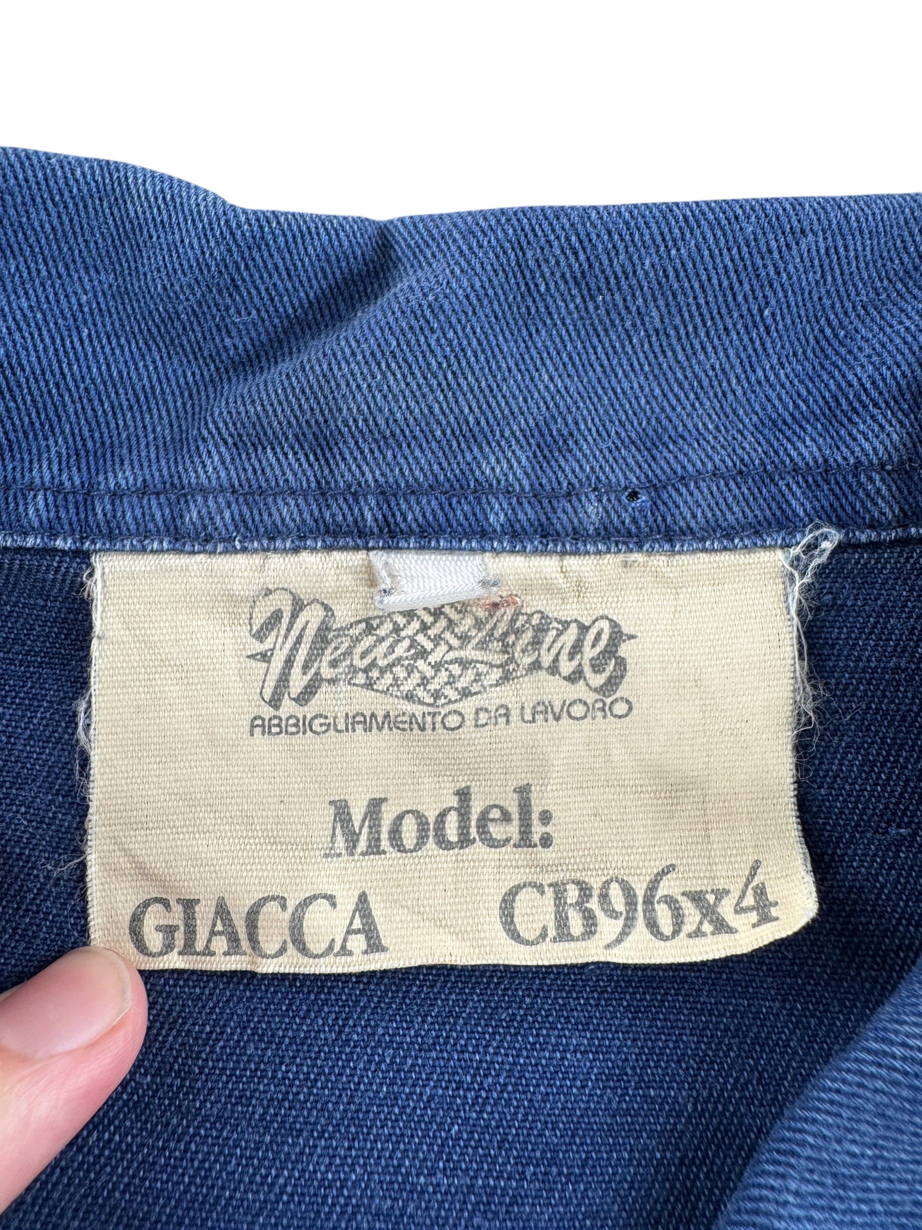 Tag on Vintage French Chore Coat SZ XL