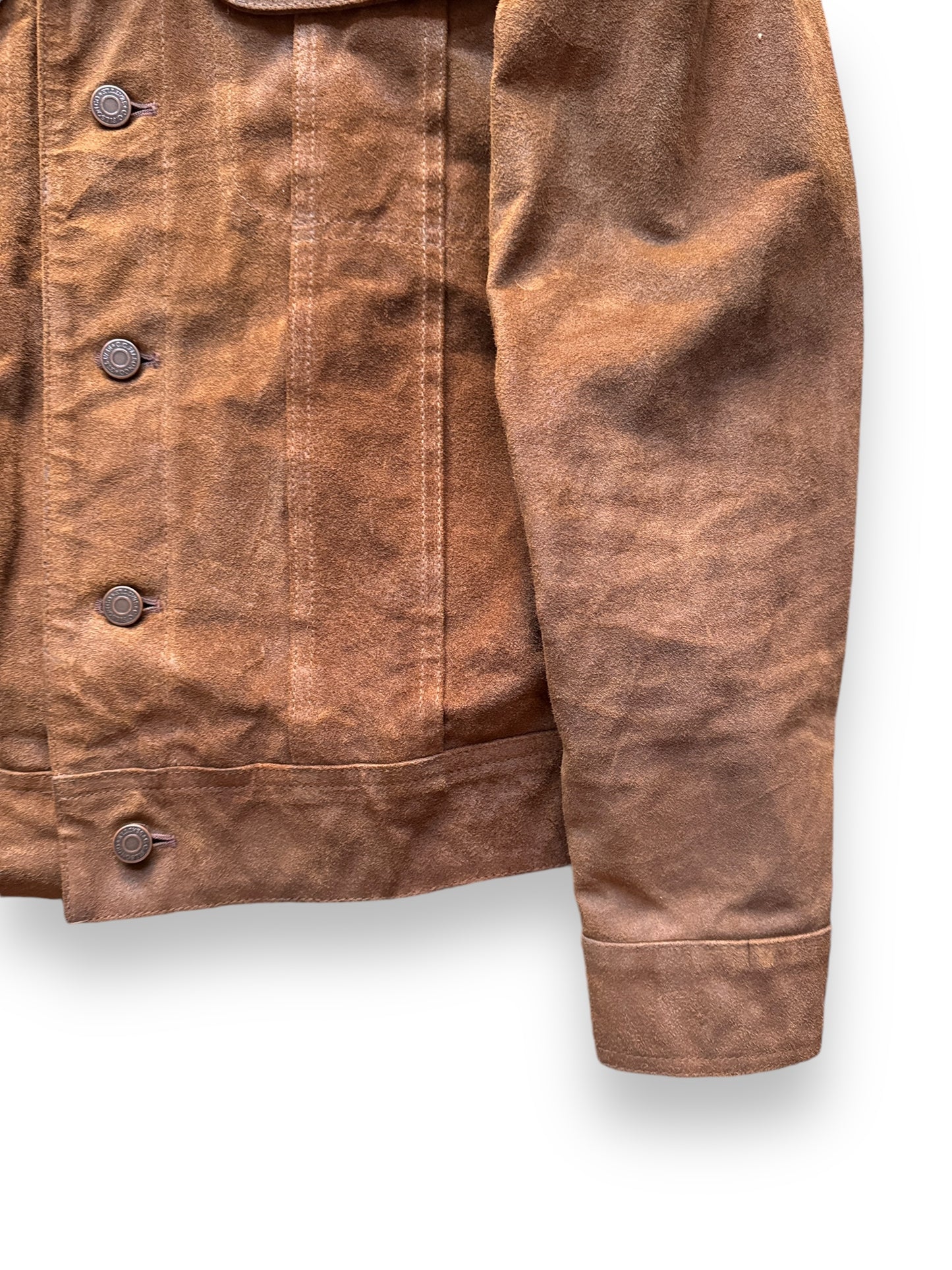 Front Left Cuff View of Filson Suede Roughout 101J Style Jacket