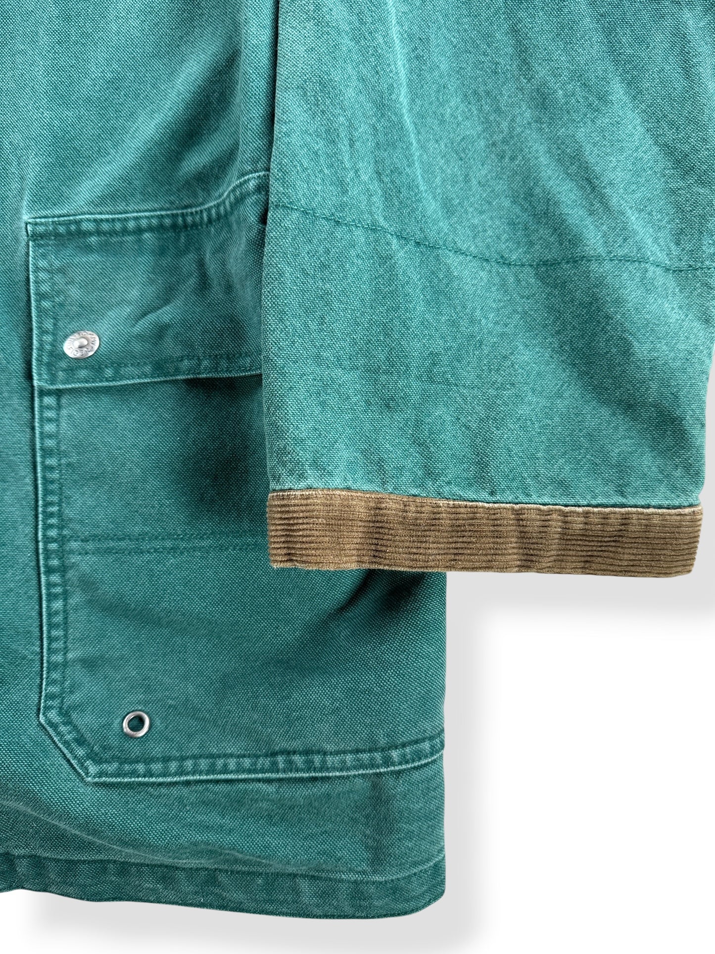 Cuff on Vintage Tommy Hilfiger Fireman Clasp Canvas Coat SZ L