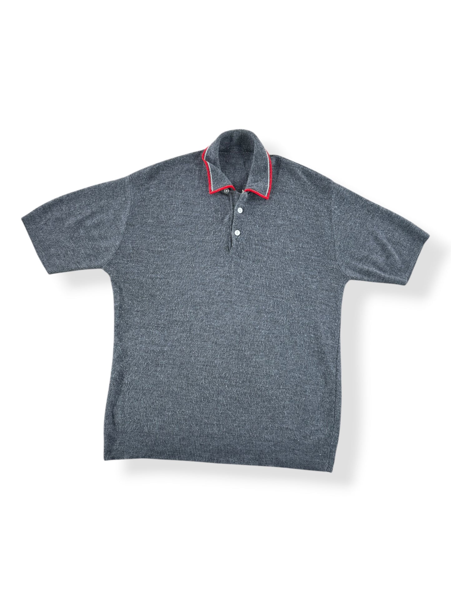 Front of Vintage Loop Collar Knit Polo SZ M
