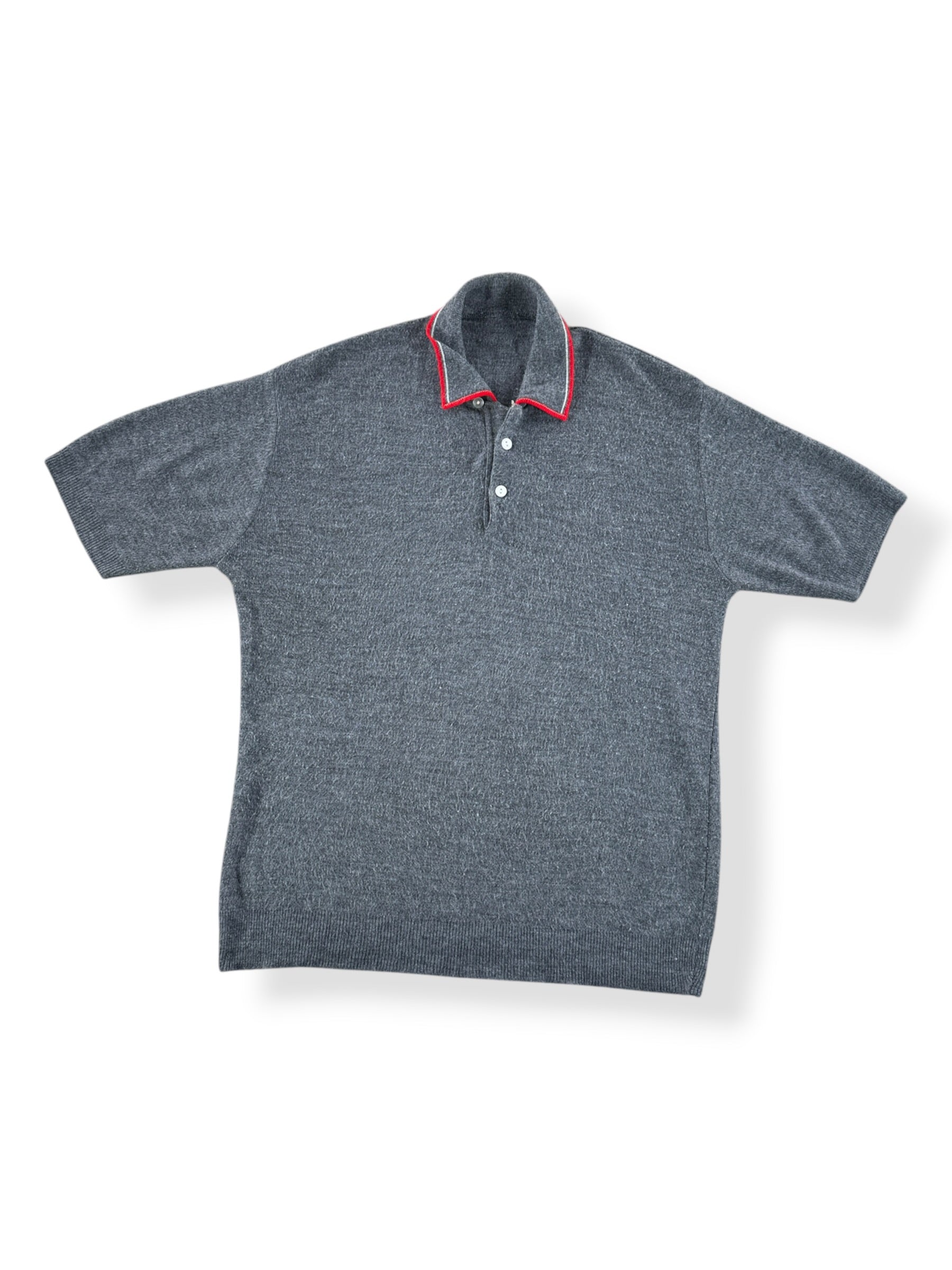 Front of Vintage Loop Collar Knit Polo SZ M