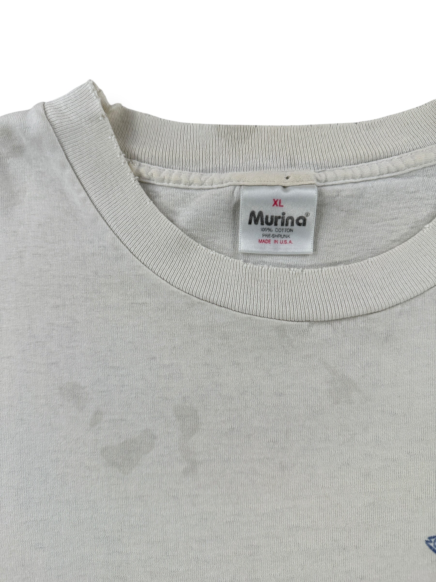 Stain on Vintage Thrasher UCSF Stainier Lab Bootleg Ray Troll Tee SZ XL