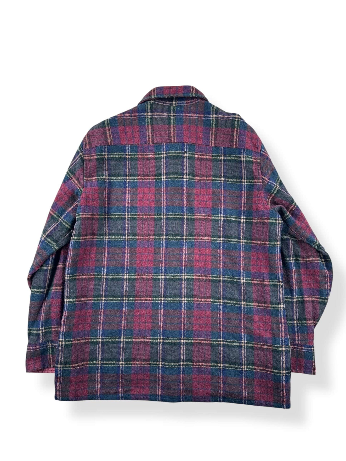 Back of Vintage JG Hook Wool Flannel SZ L