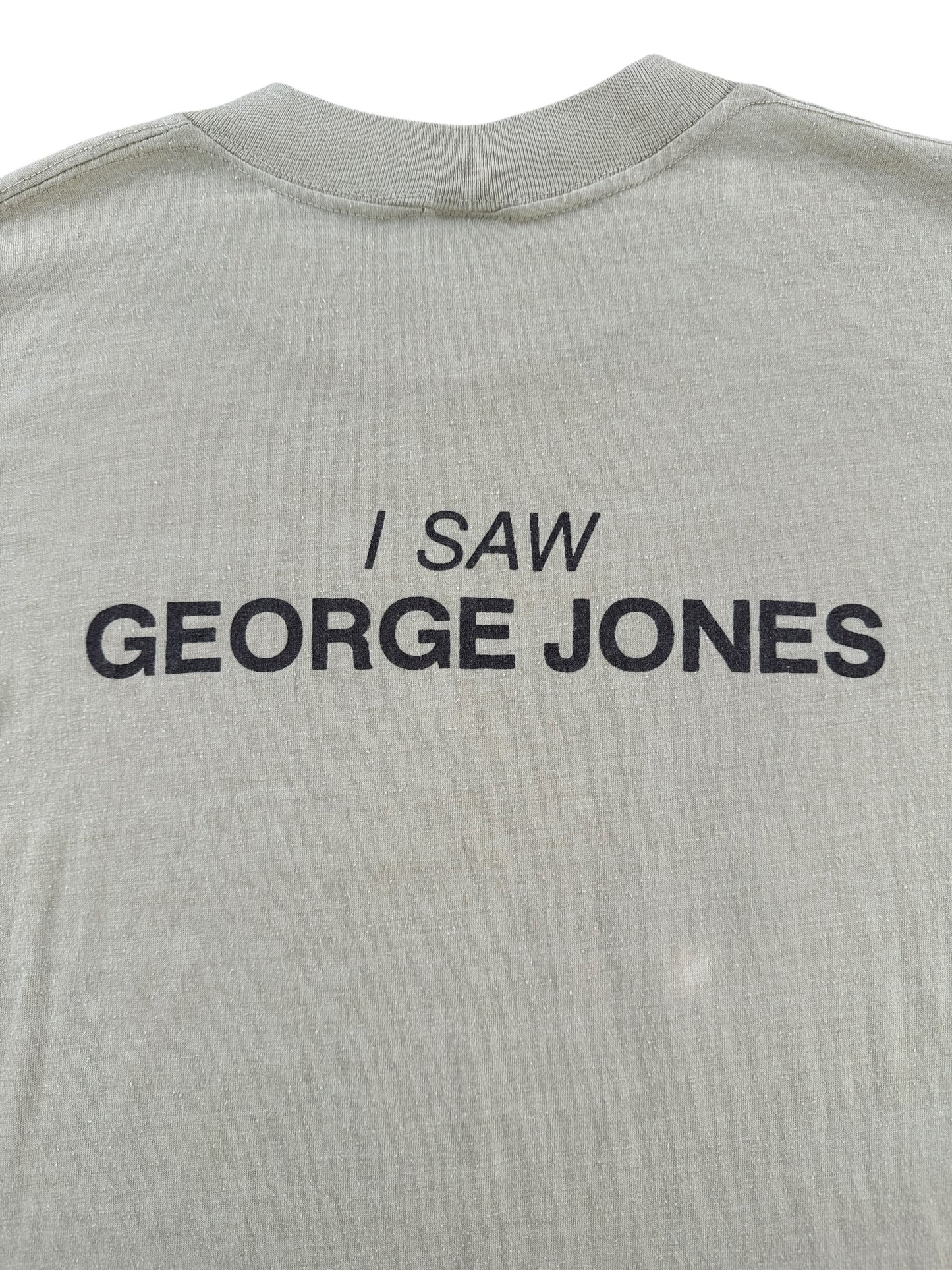 Back Graphic of Vintage George No Show Jones Tee SZ M