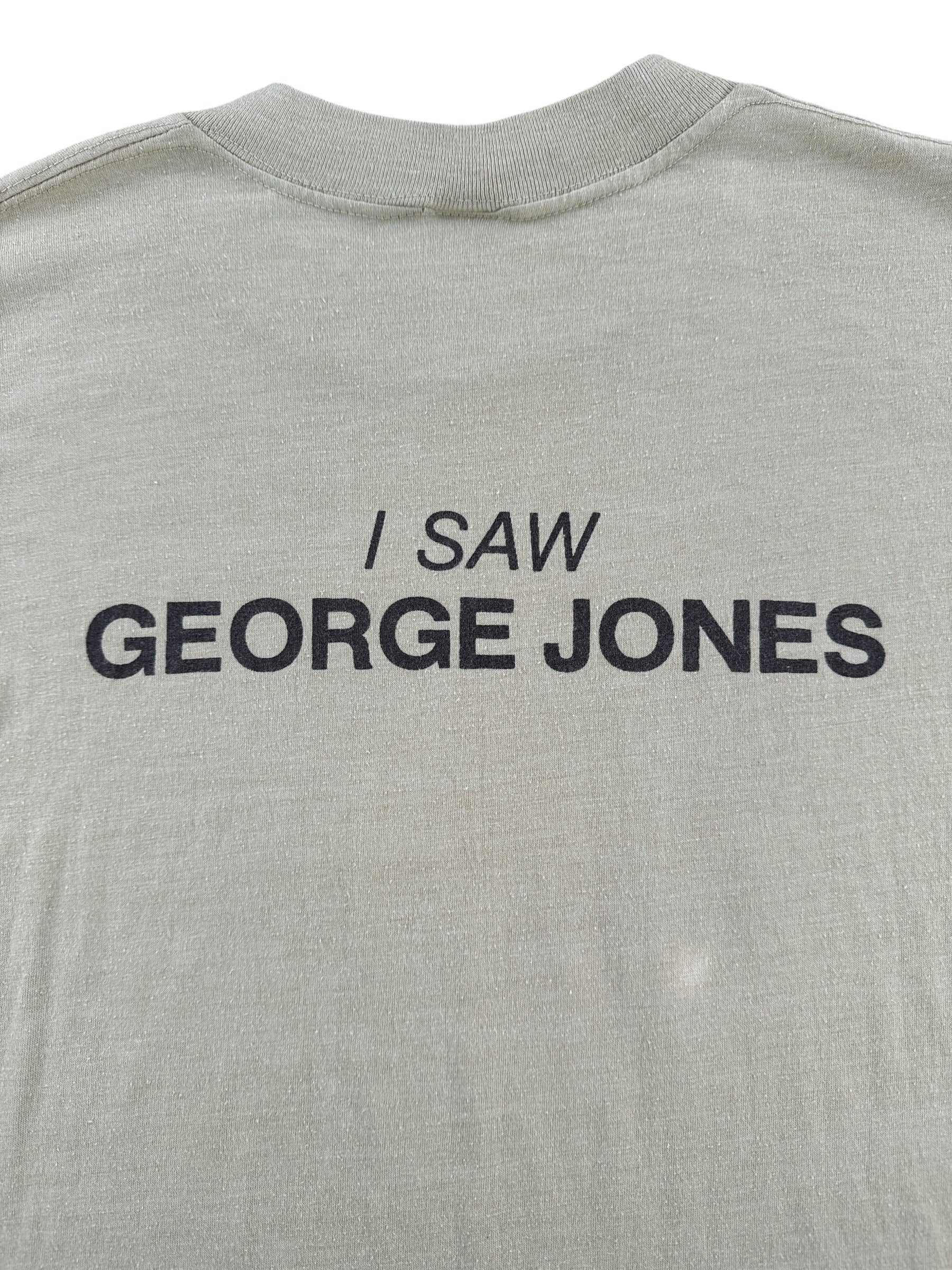 Back Graphic of Vintage George No Show Jones Tee SZ M