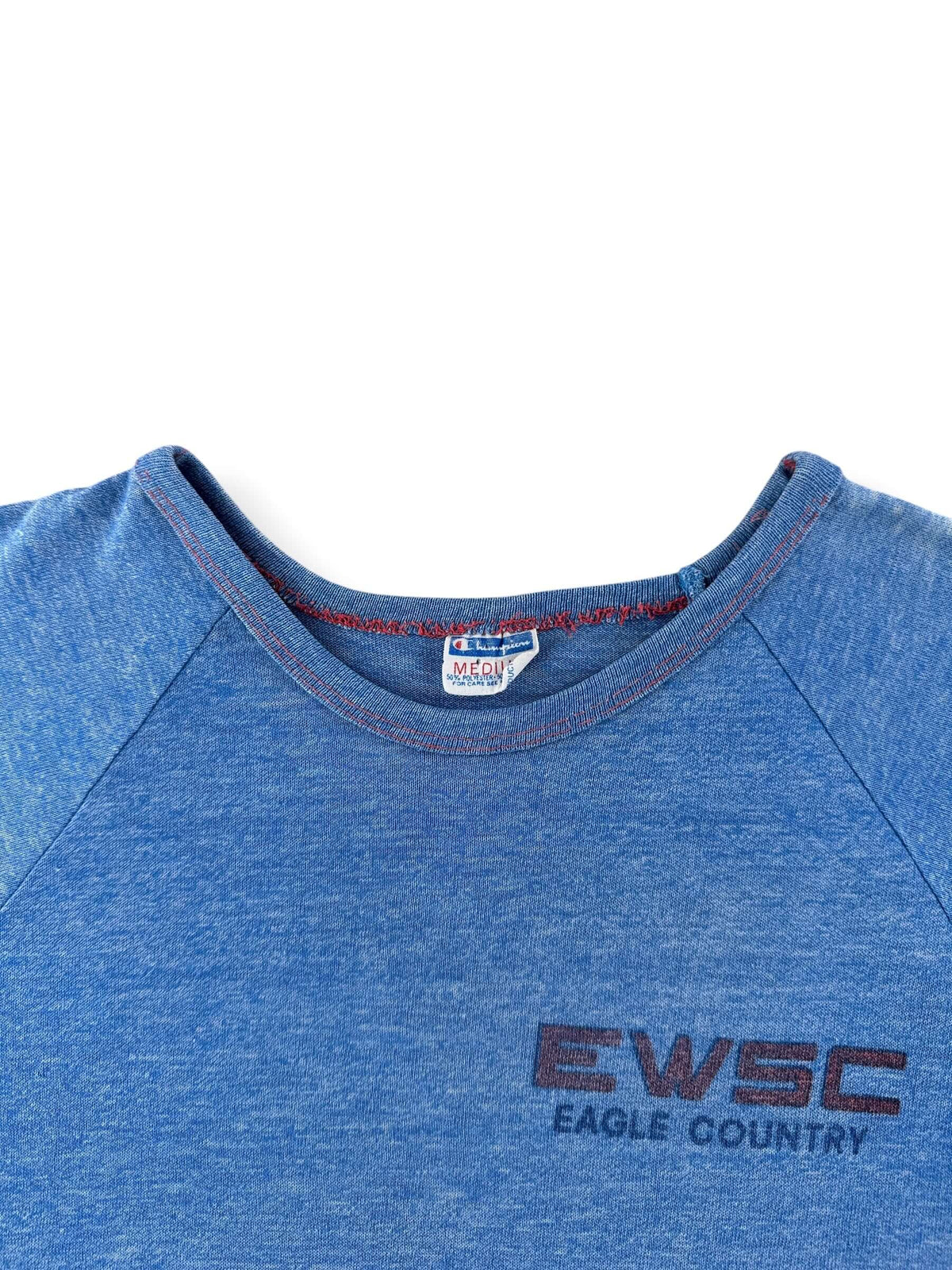 Collar on Vintage Champion Blue Bar Eagle Country Tee SZ M (Fits S)