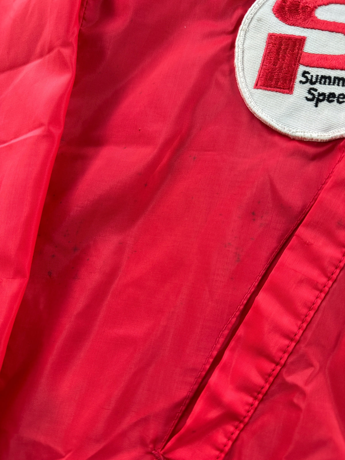 Spotting on Vintage 60s/70s Racing Patch Windbreaker Jacket SZ S