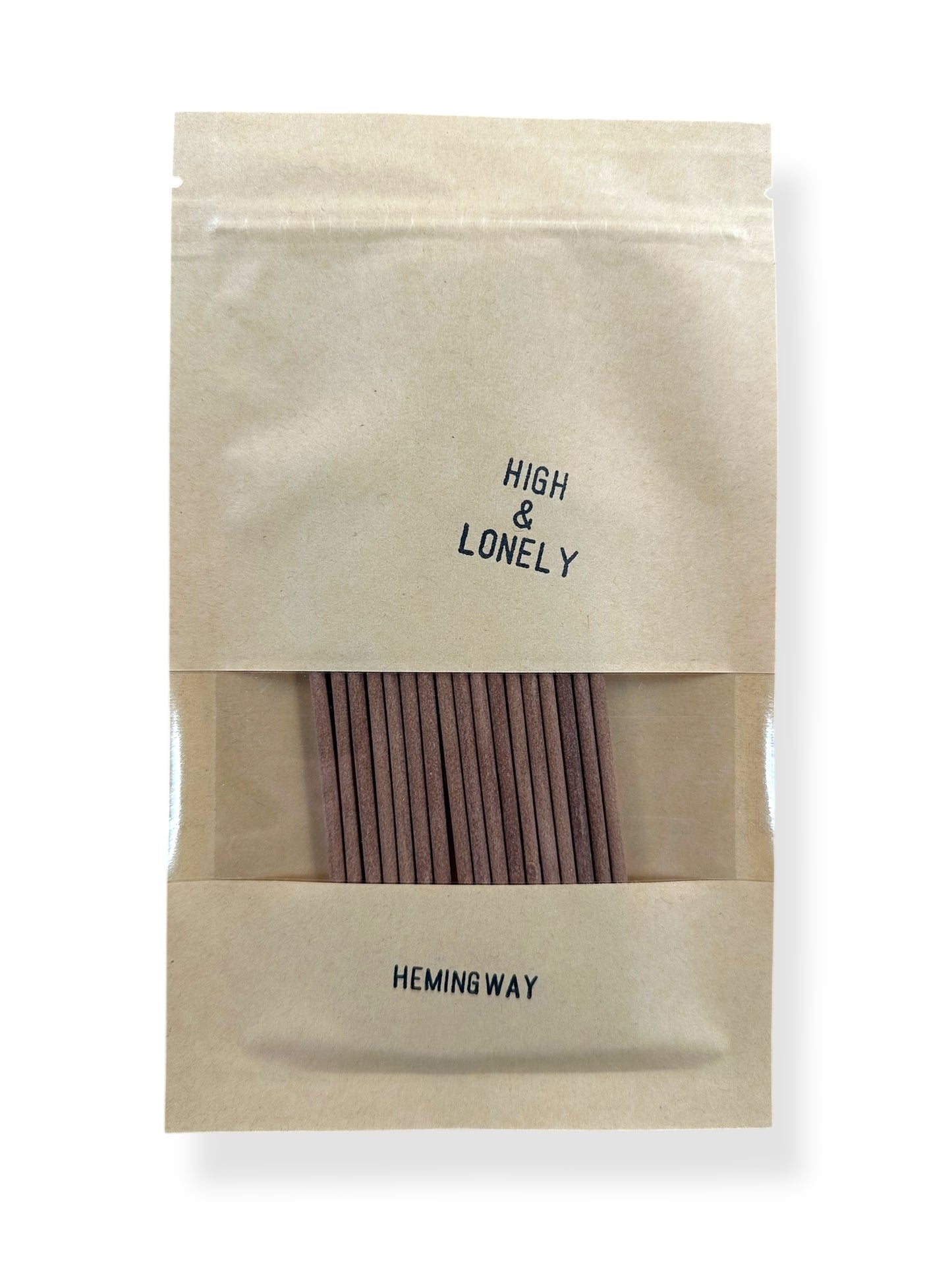 Front View of High & Lonely Hemingway Incense