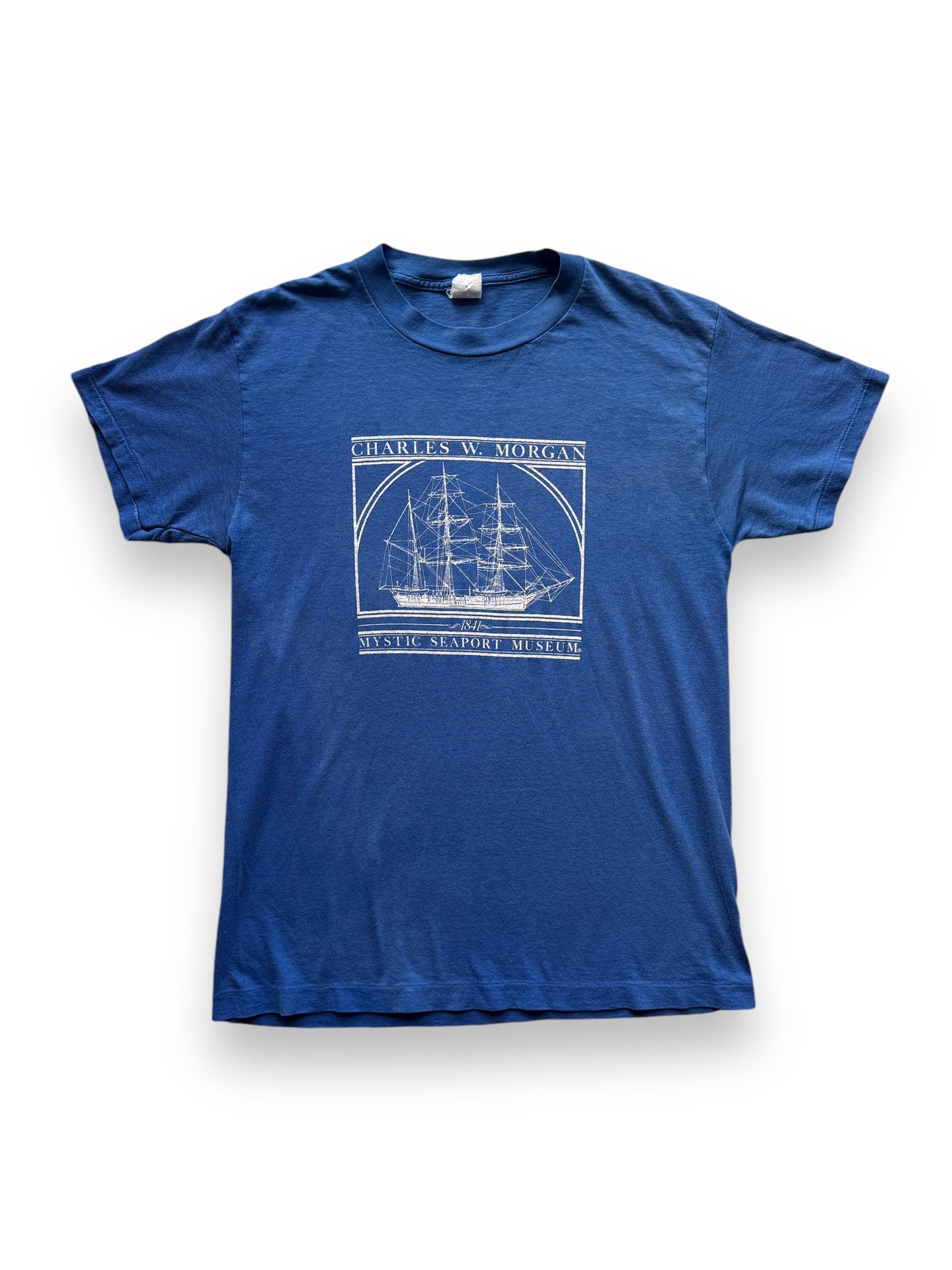 front of Vintage Mystic Seaport Museum Tee SZ