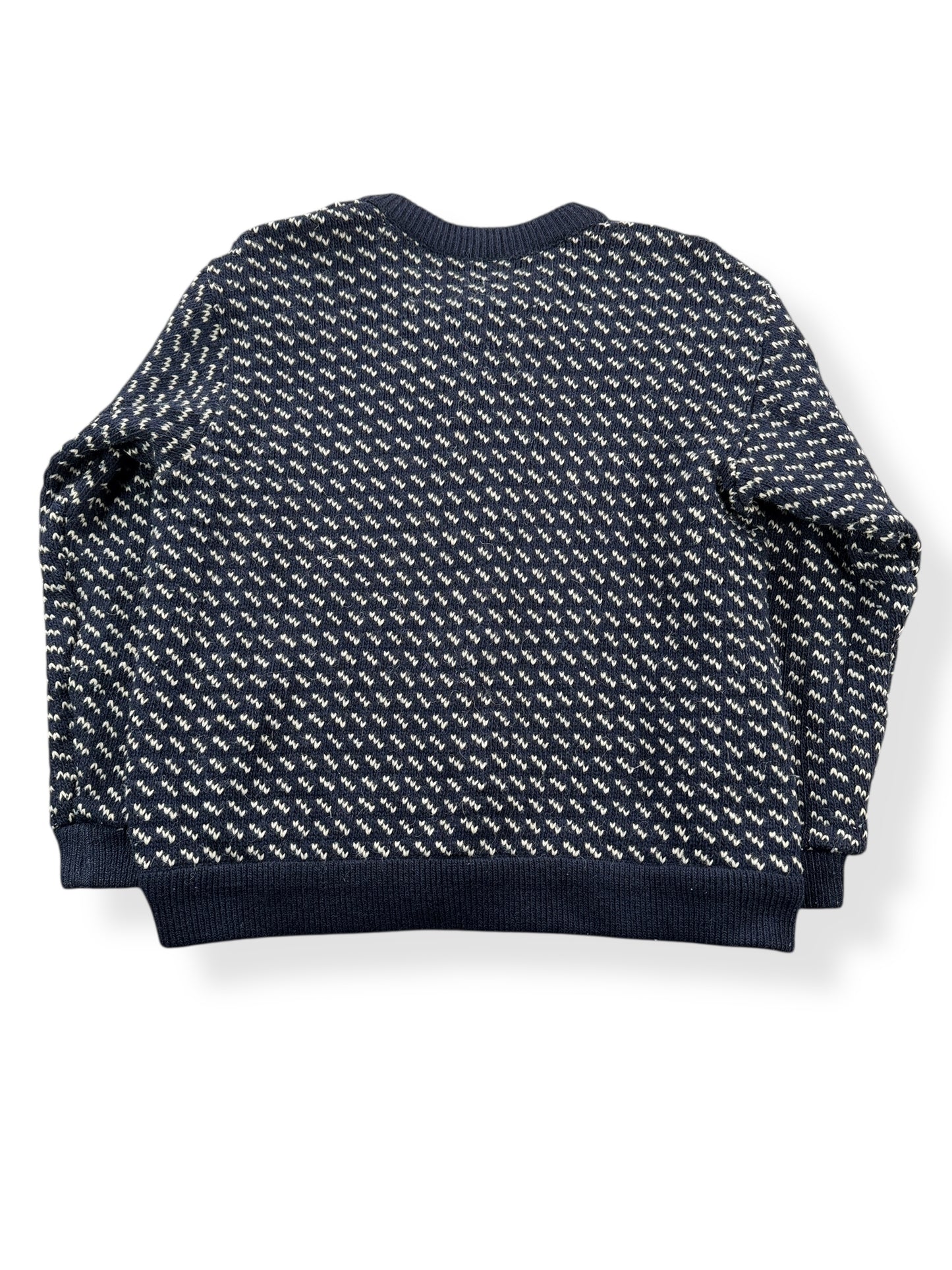 Rear View of Vintage Men's L.L. Bean Norwegian Birdseye Cardigan SZ M