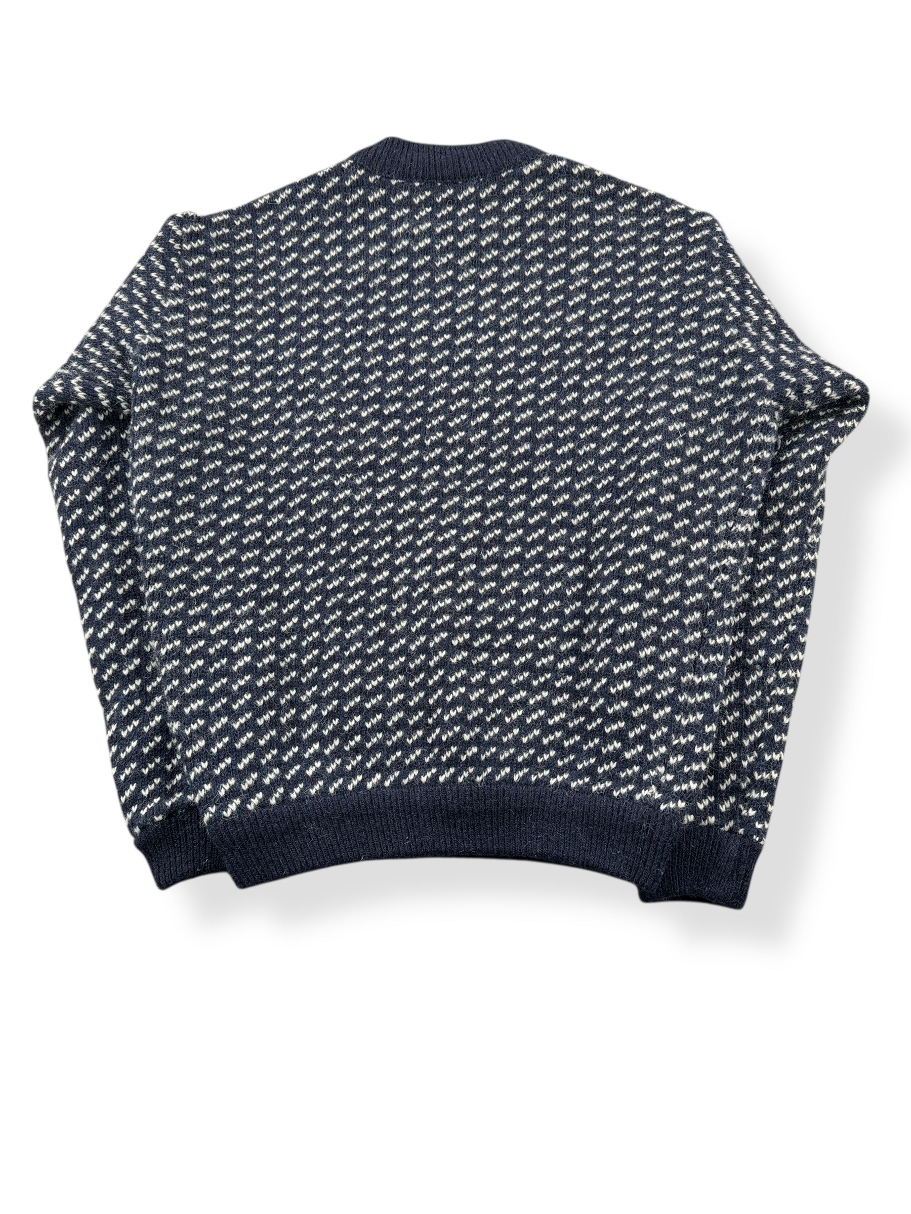 Rear View of Vintage Ladies L.L. Bean Norwegian Birdseye Sweater SZ M