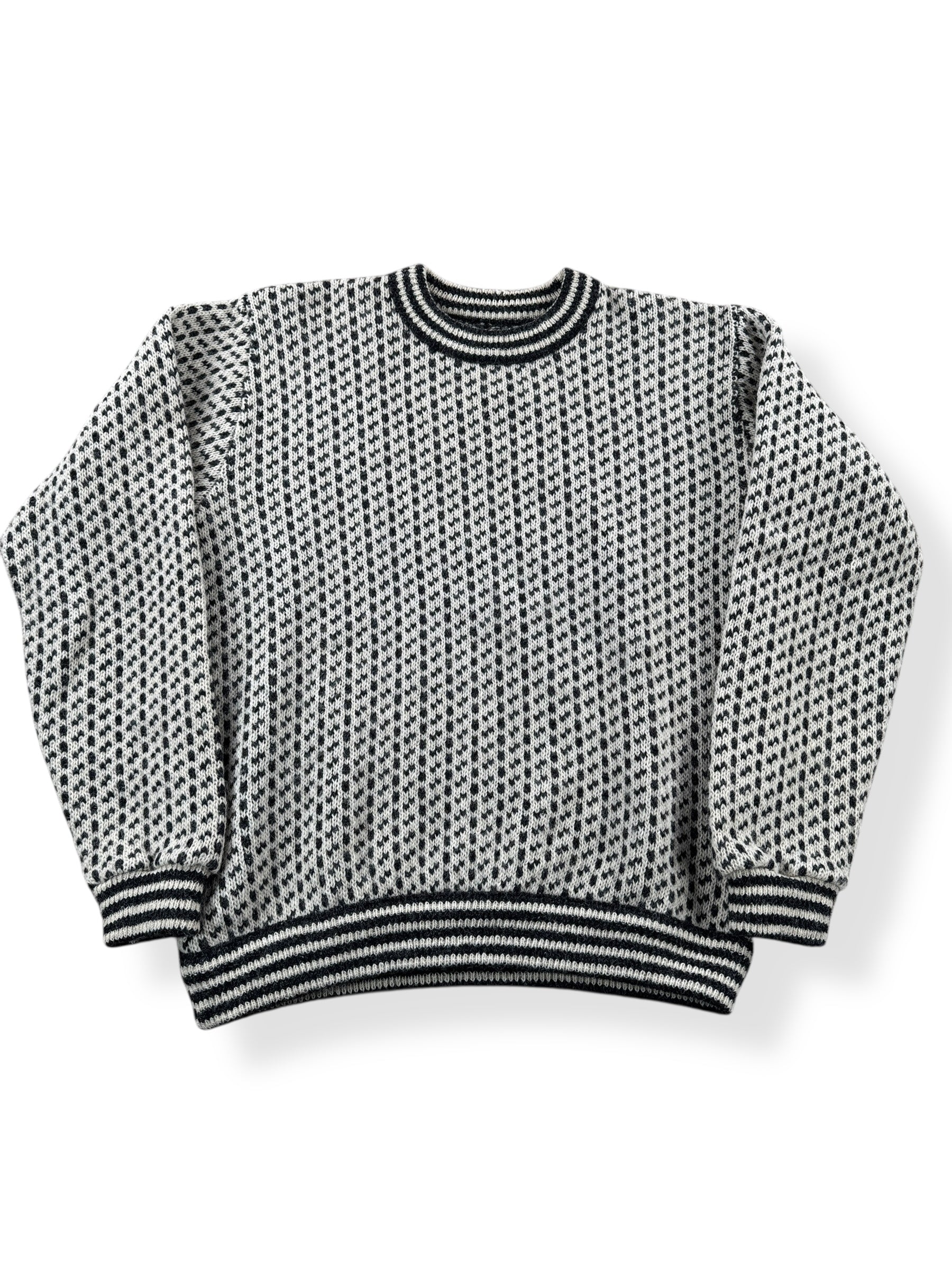Front View of Vintage L.L. Bean Norwegian Birdseye Sweater SZ M