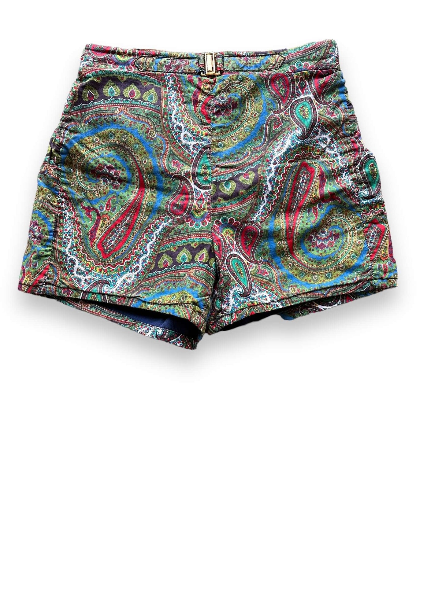 front of Vintage McGregor "Swim-n-Play" Paisley Swim Trunks SZ 34 | Barn Owl Vintage Seattle | Vintage Swim Trunks Seattle