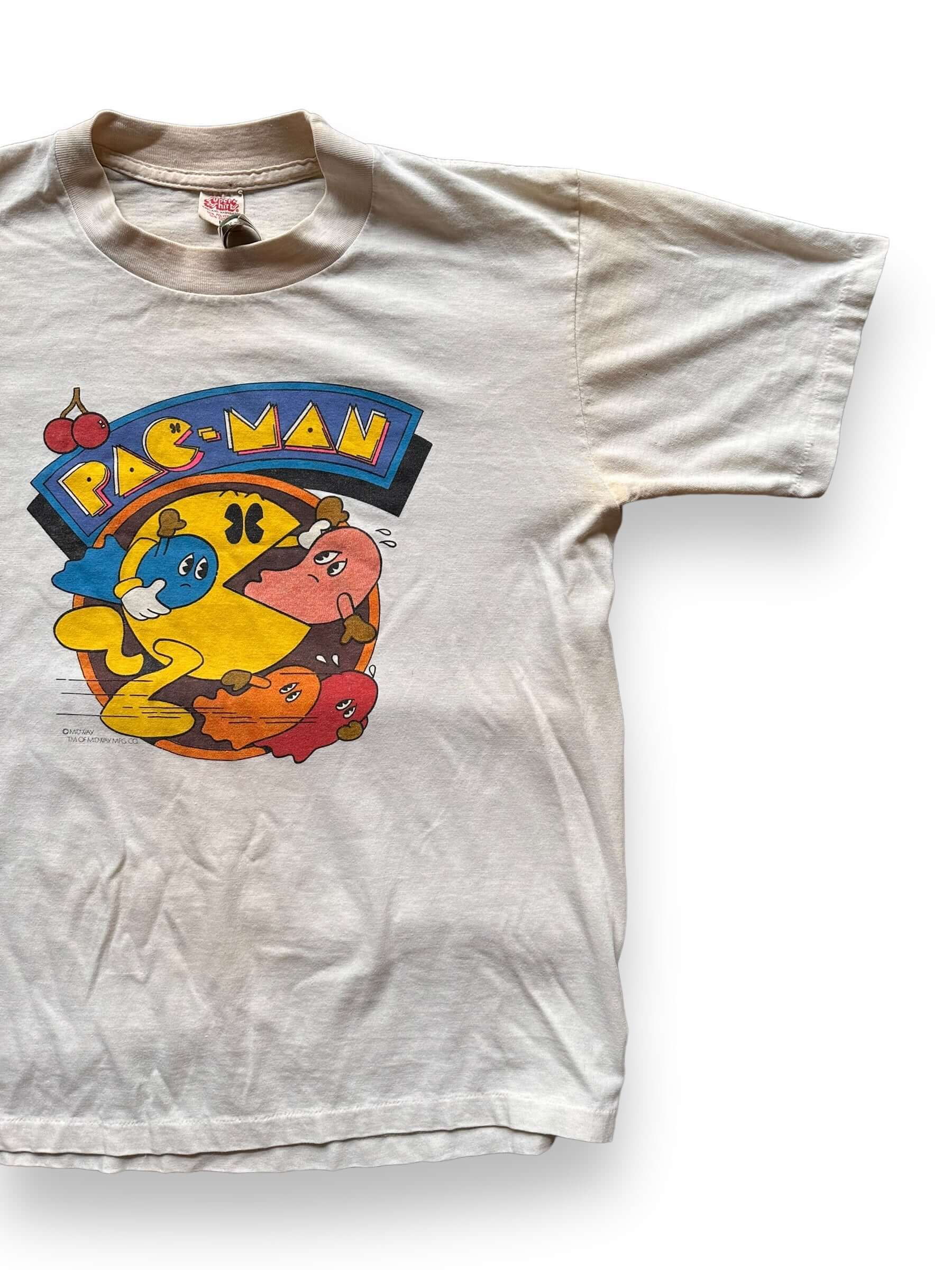 front left of Vintage Pac-Man Tee SZ L | Vintage Graphic Tee Seattle | Barn Owl Vintage